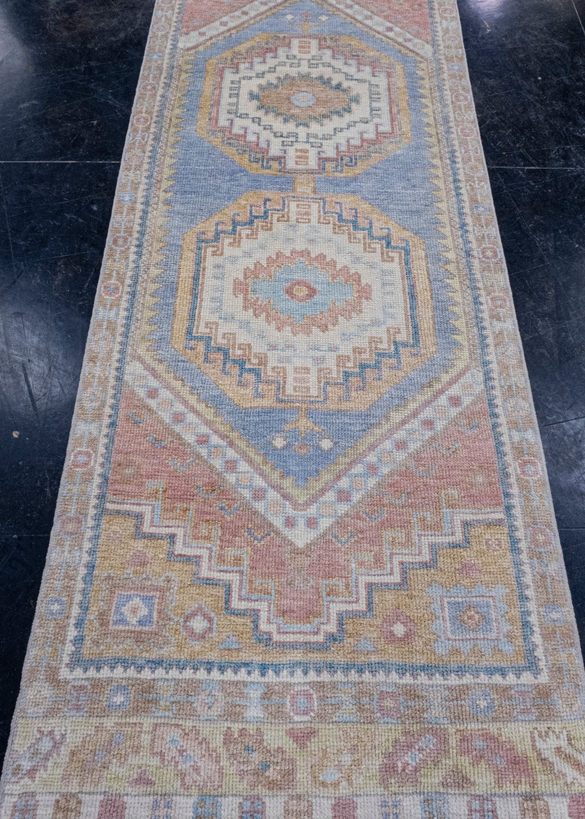 Turkish Oushak Runner Rug 2'11" x 8'4" #16558