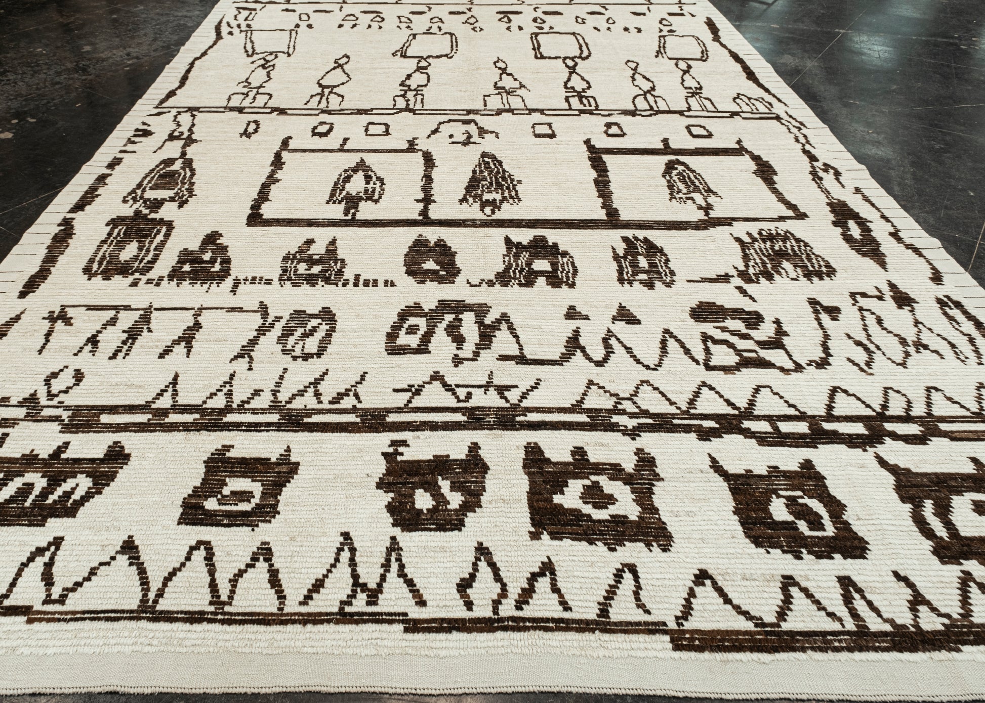 Turkish Tulu Rug Hand Knotted Rug 9'9" x 14'4" #6419
