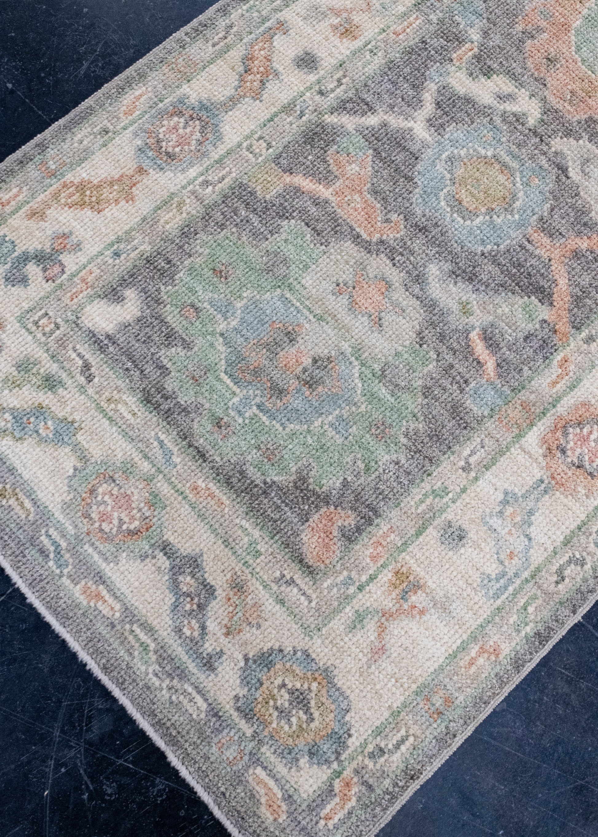 Turkish Oushak Runner Rug 2'8" x 8'2" #16270