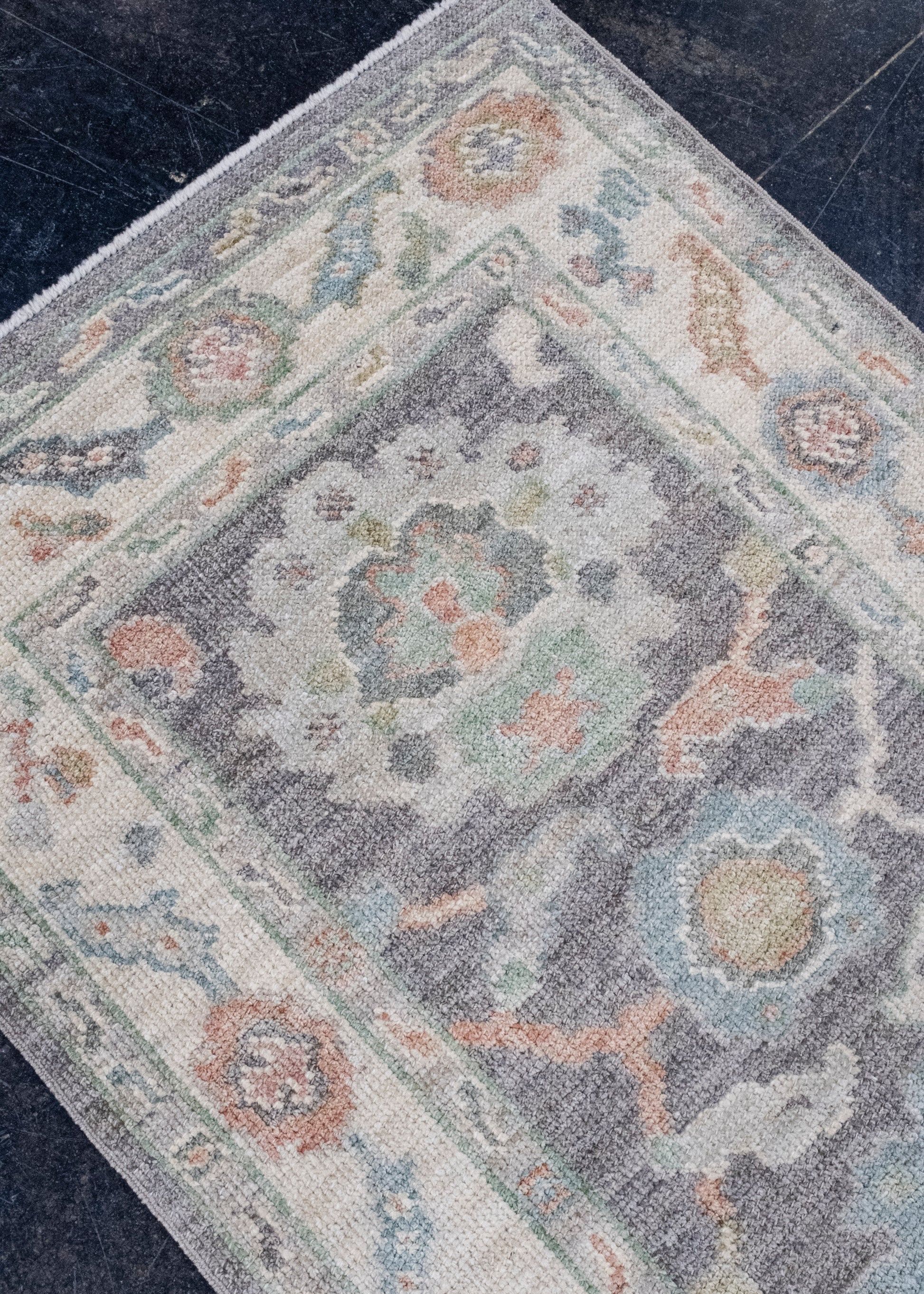 Turkish Oushak Runner Rug 2'8" x 8'2" #16270