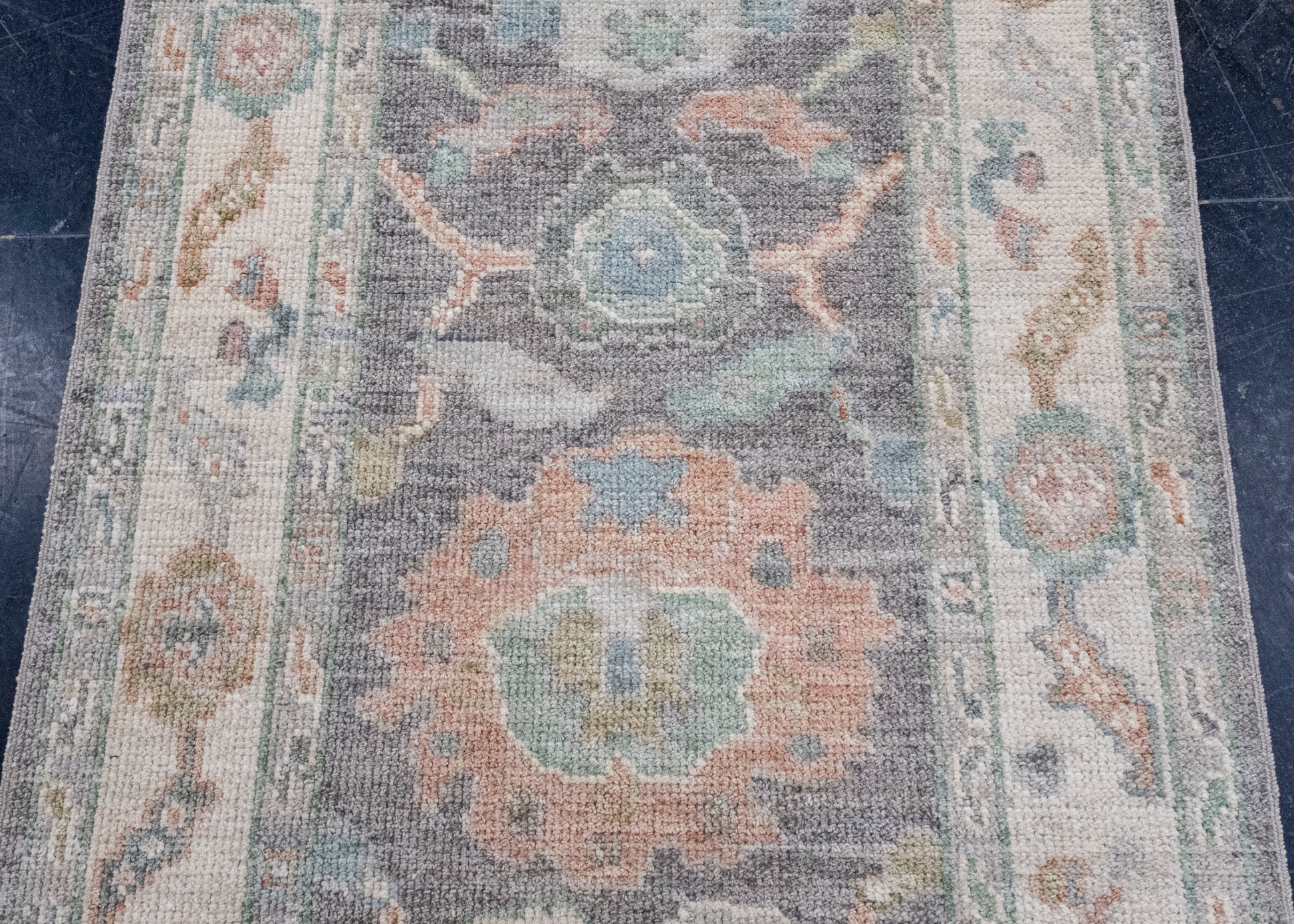 Turkish Oushak Runner Rug 2'8" x 8'2" #16270