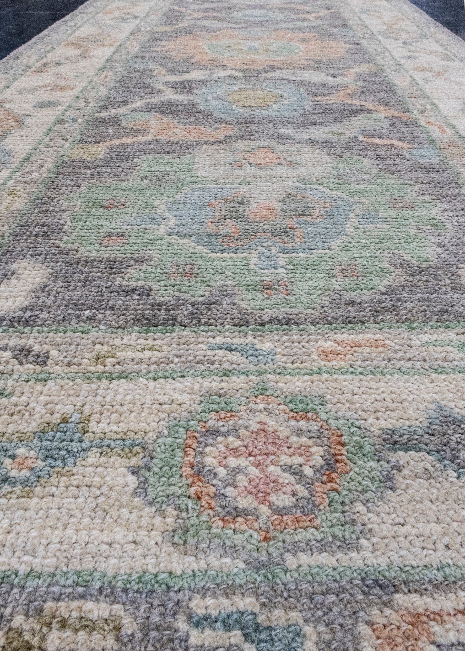Turkish Oushak Runner Rug 2'8" x 8'2" #16270