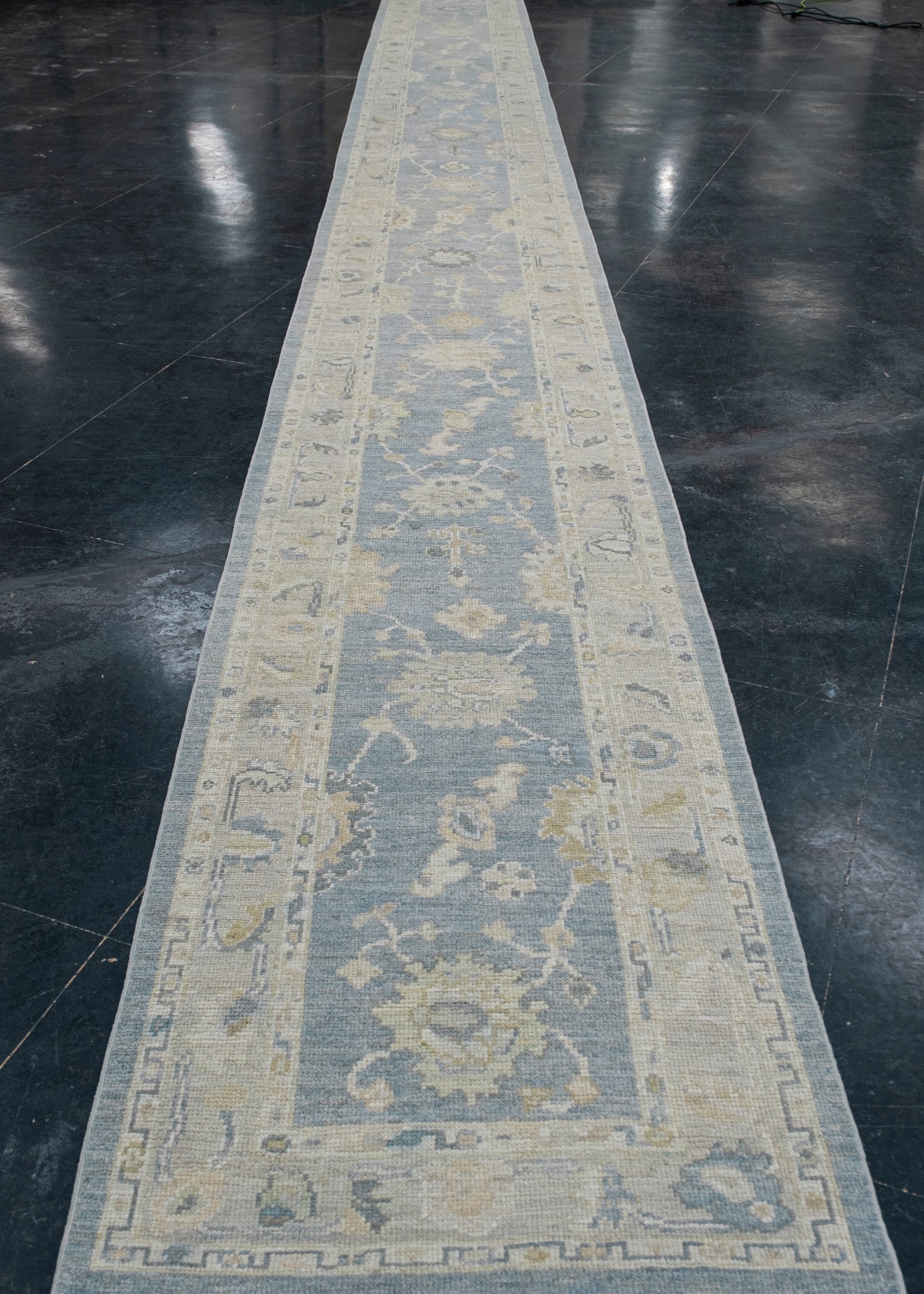 Turkish Oushak Rug Runner 2'10" x 28'4" #11636