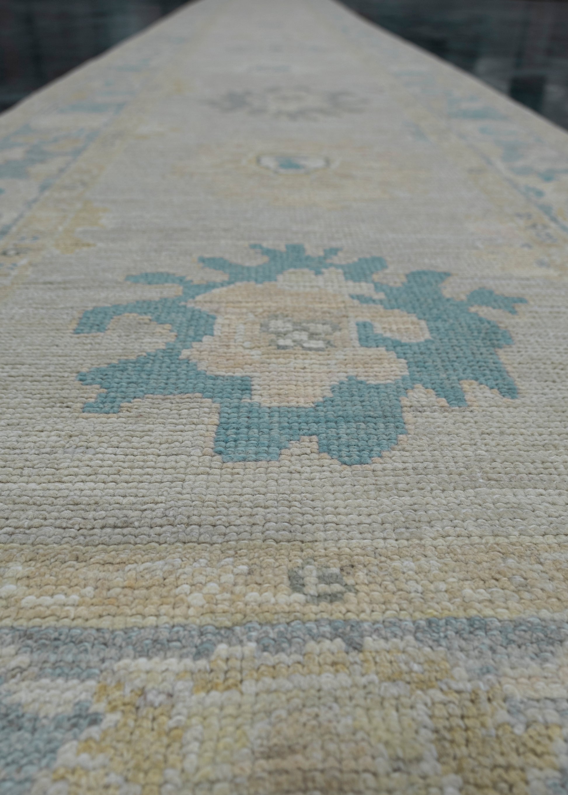 Turkish Oushak Rug Runner 3' x 28'2" #11750