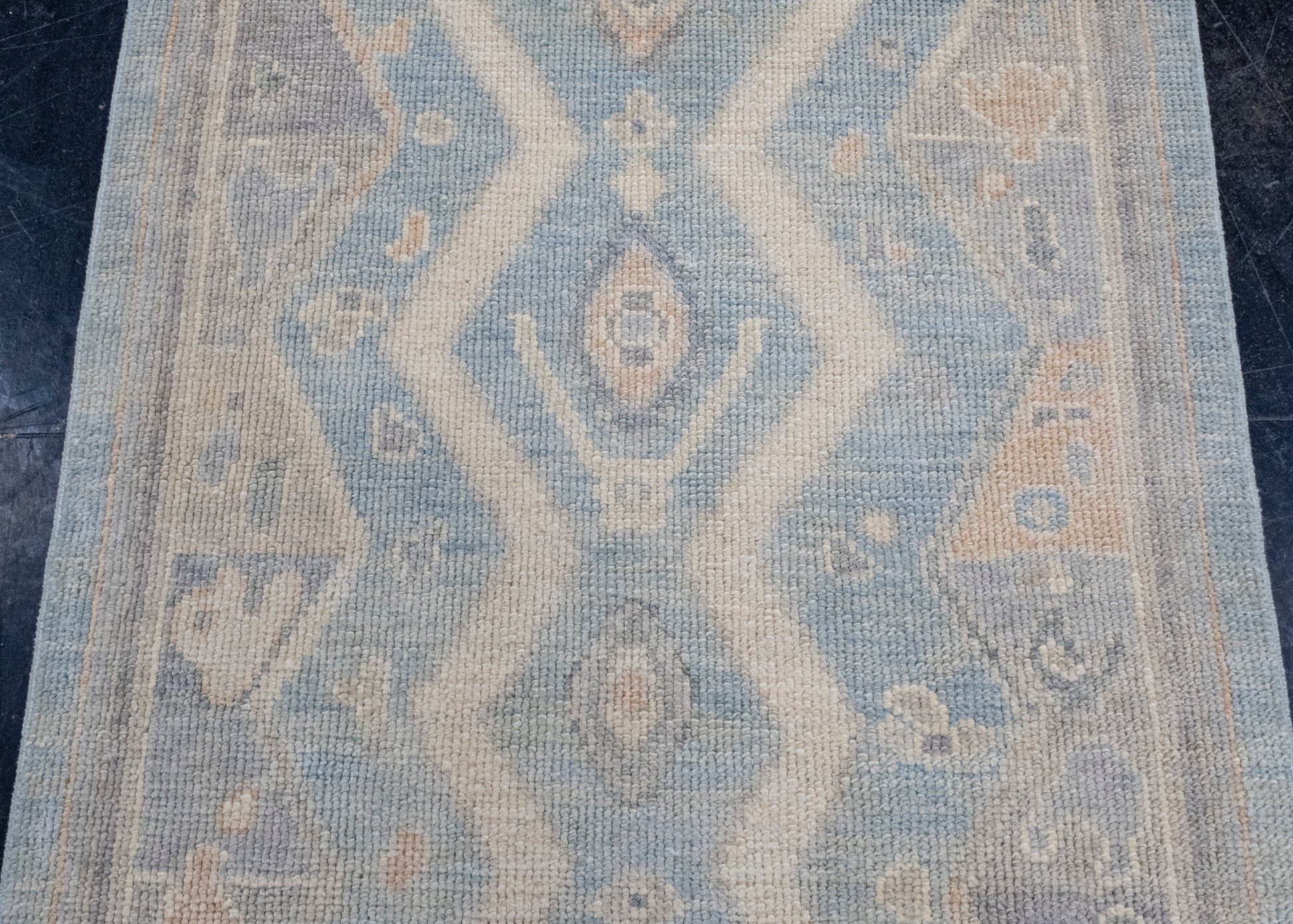 Turkish Oushak Runner Rug 2'9" x 9'7" #16685