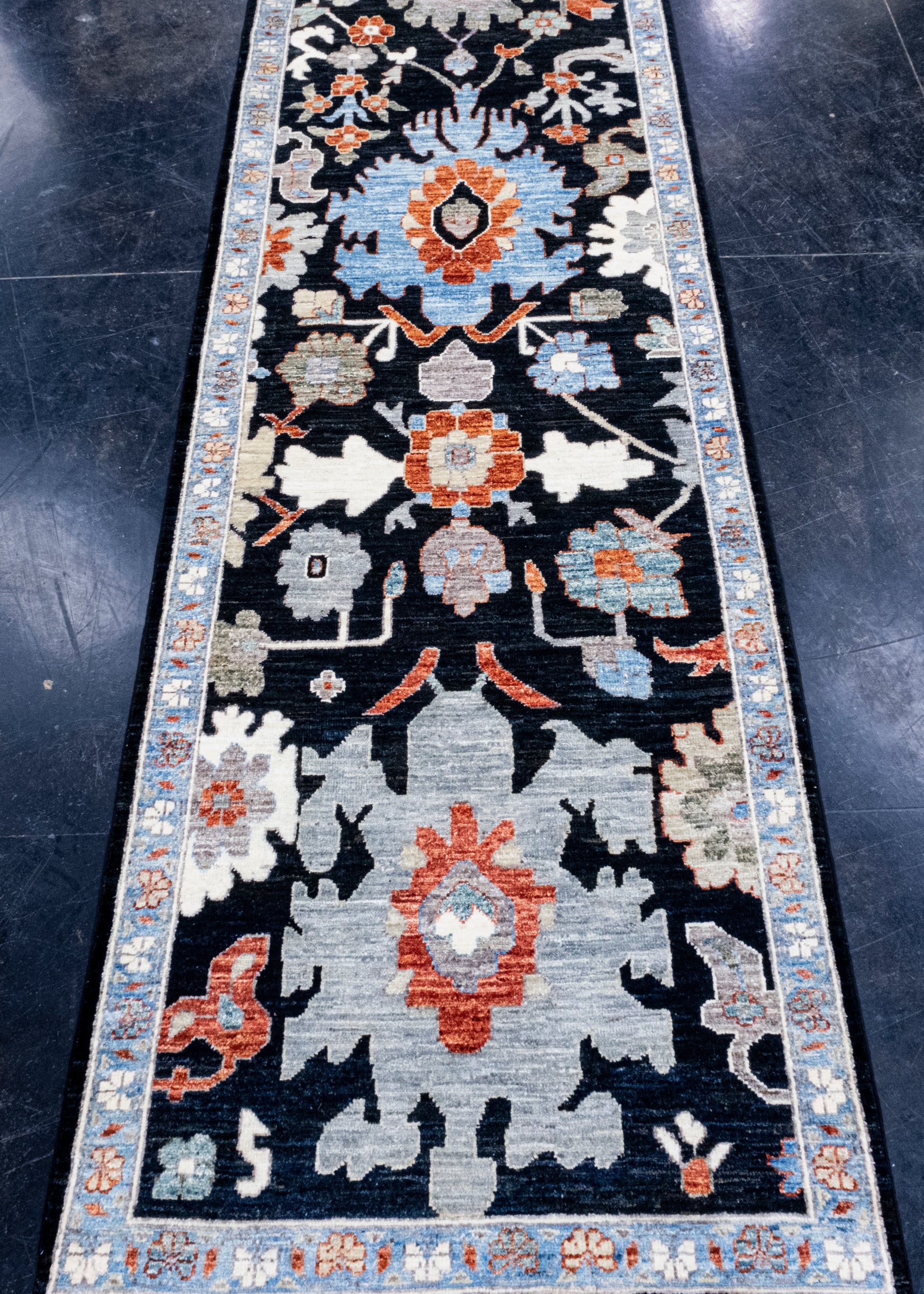 Oriental Hand Knotted Rug Runner 2'9" x 9'1" #AR-9001