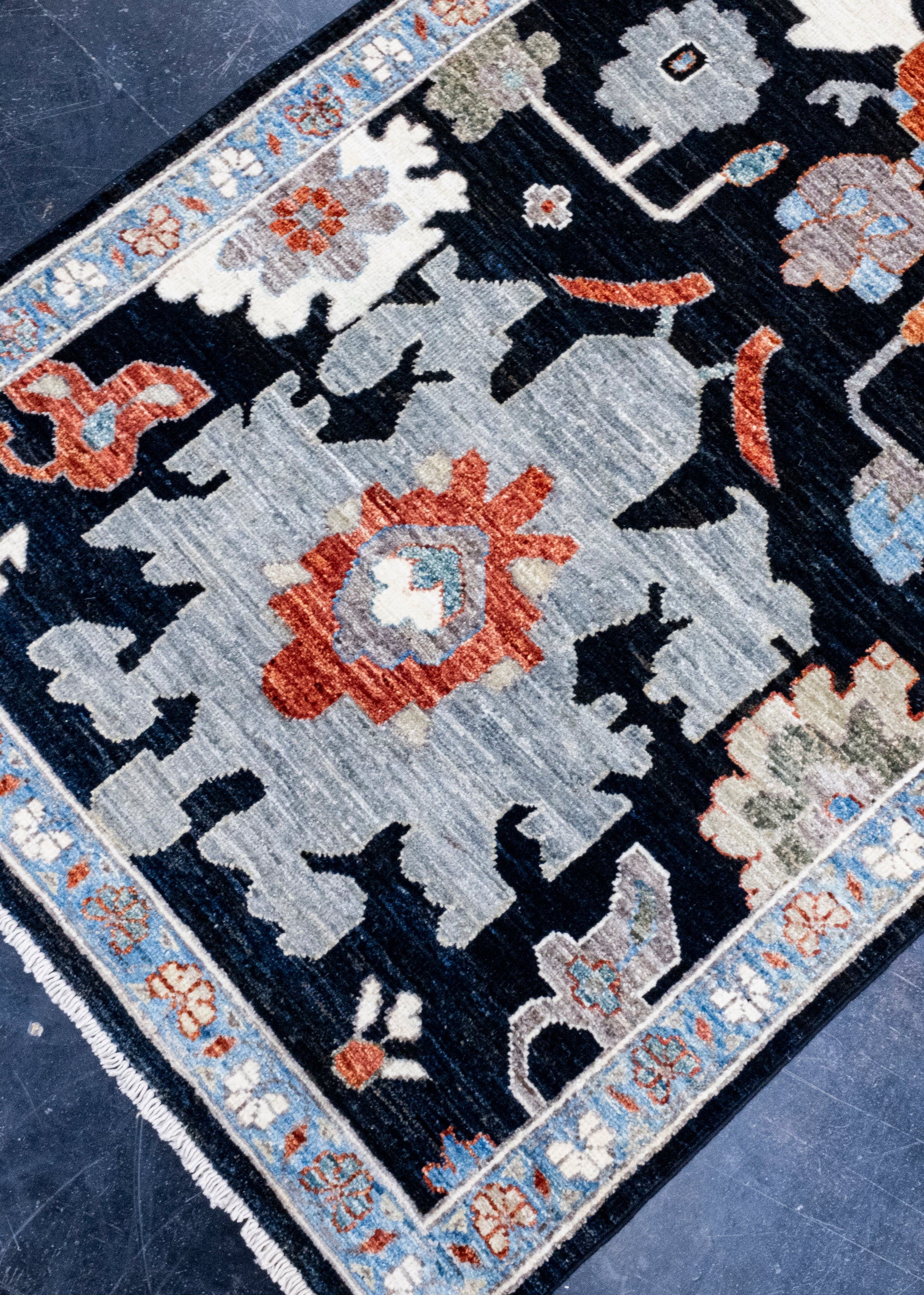 Oriental Hand Knotted Rug Runner 2'9" x 9'1" #AR-9001