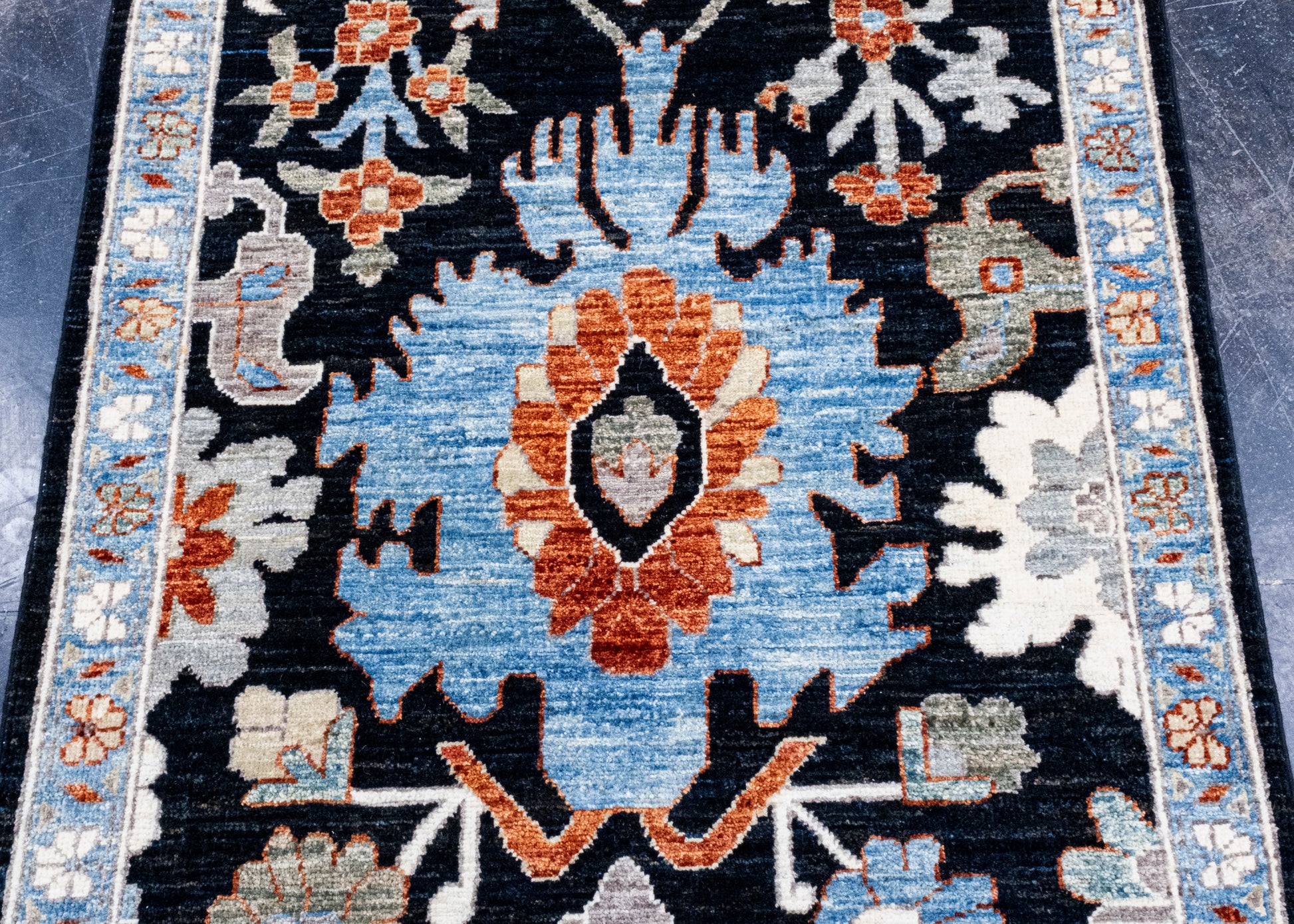Oriental Hand Knotted Rug Runner 2'9" x 9'1" #AR-9001