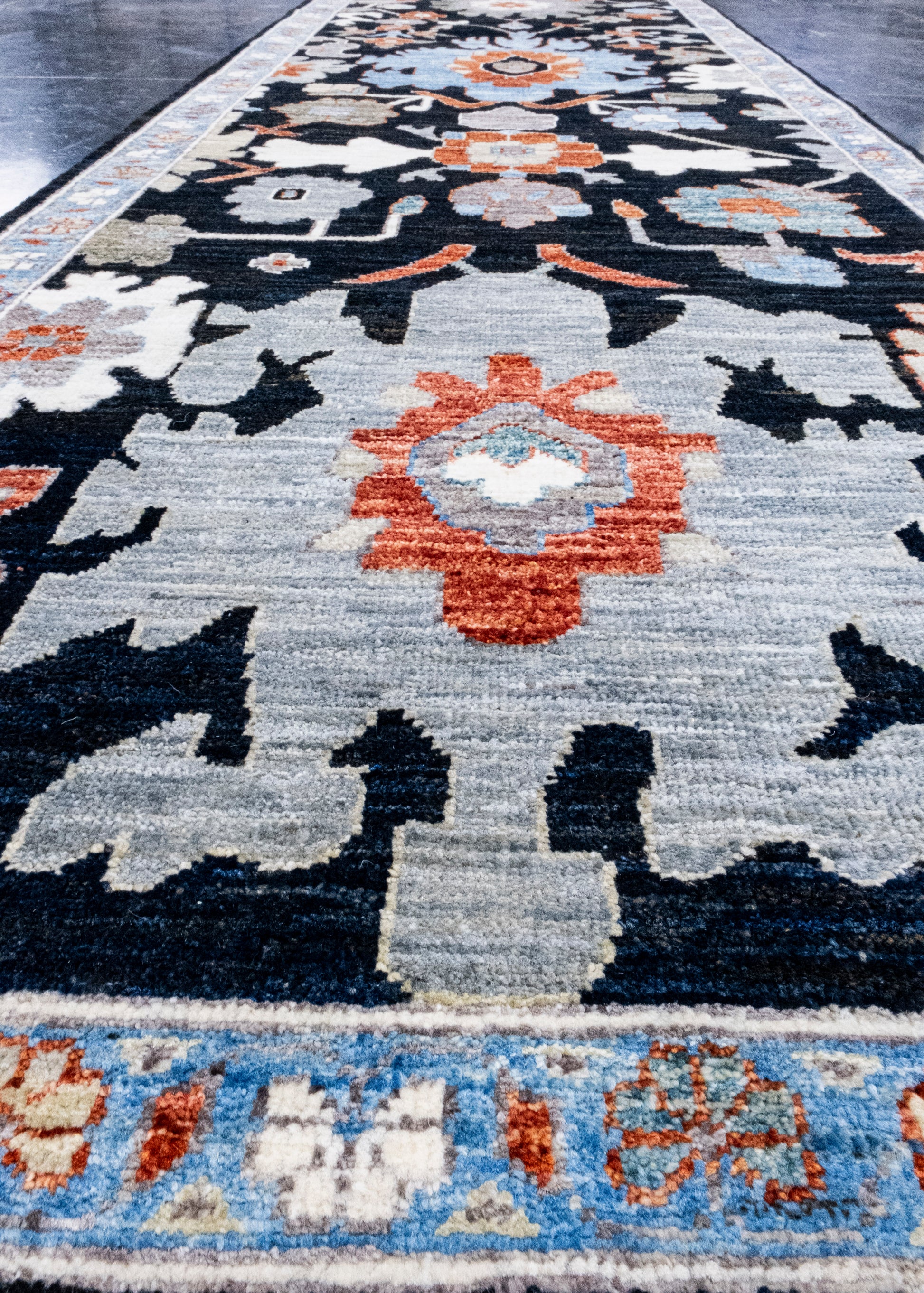Oriental Hand Knotted Rug Runner 2'9" x 9'1" #AR-9001