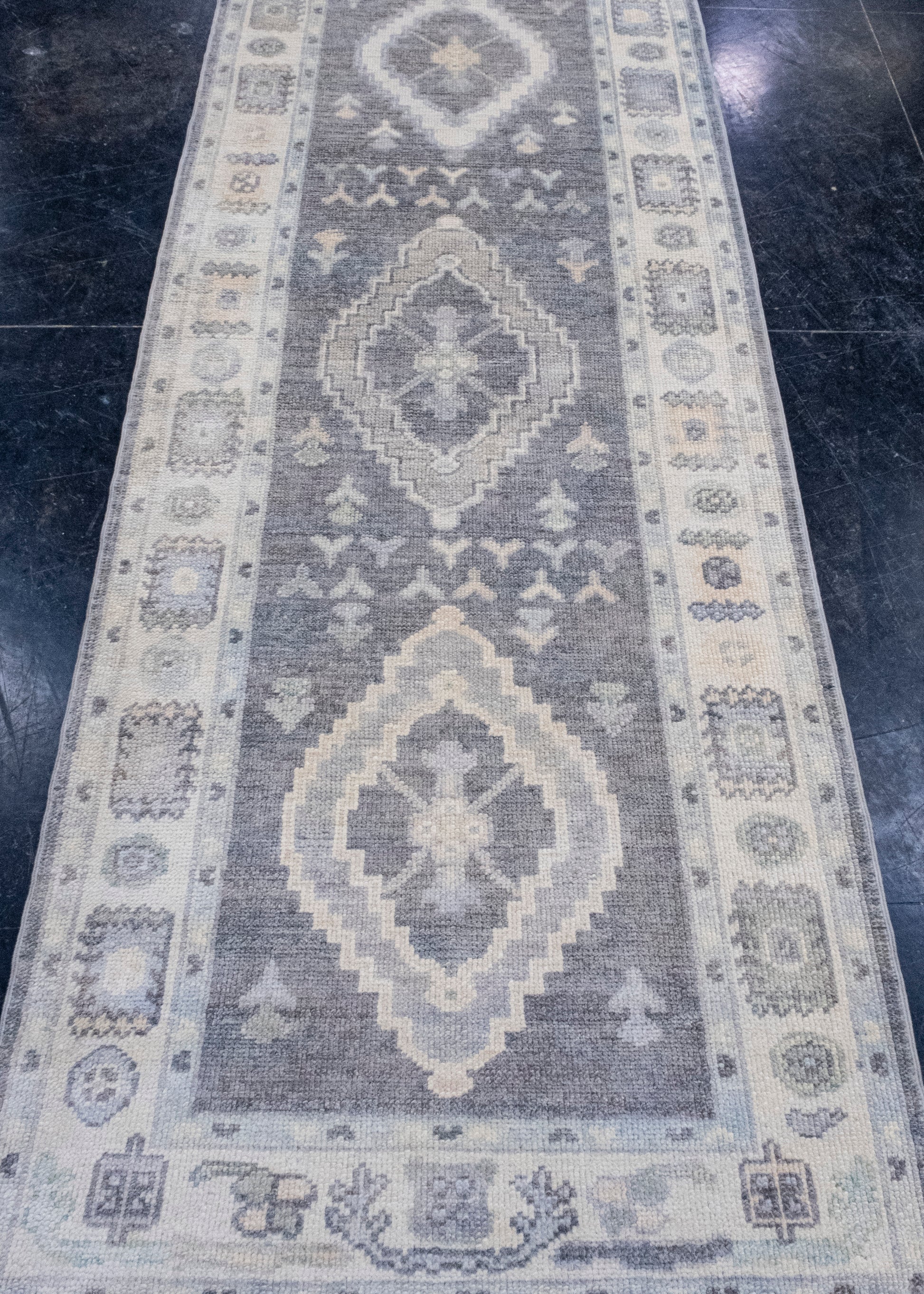 Turkish Oushak Runner Rug 3' x 8'3" #16583