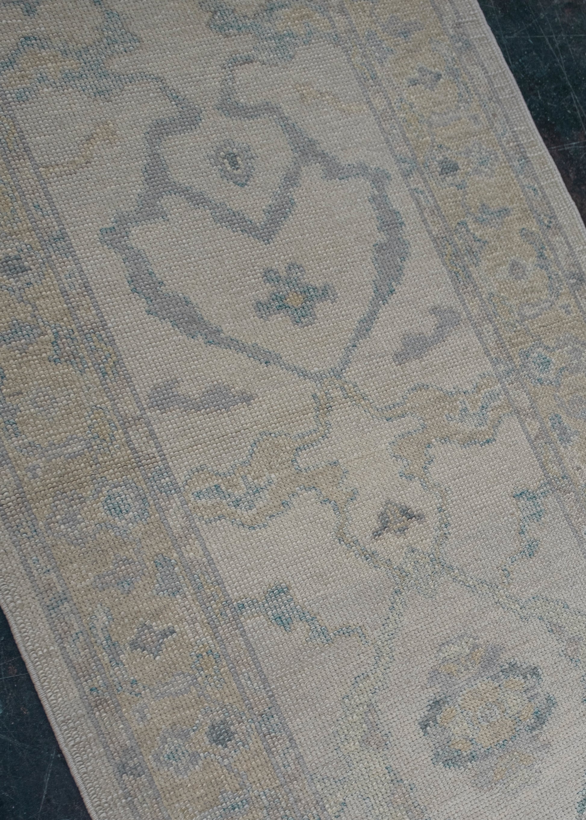 Turkish Oushak Rug Runner 3' x 19'10" #4760