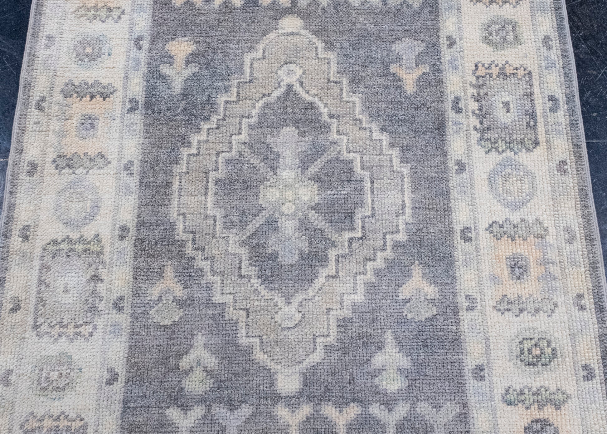 Turkish Oushak Runner Rug 3' x 8'3" #16583