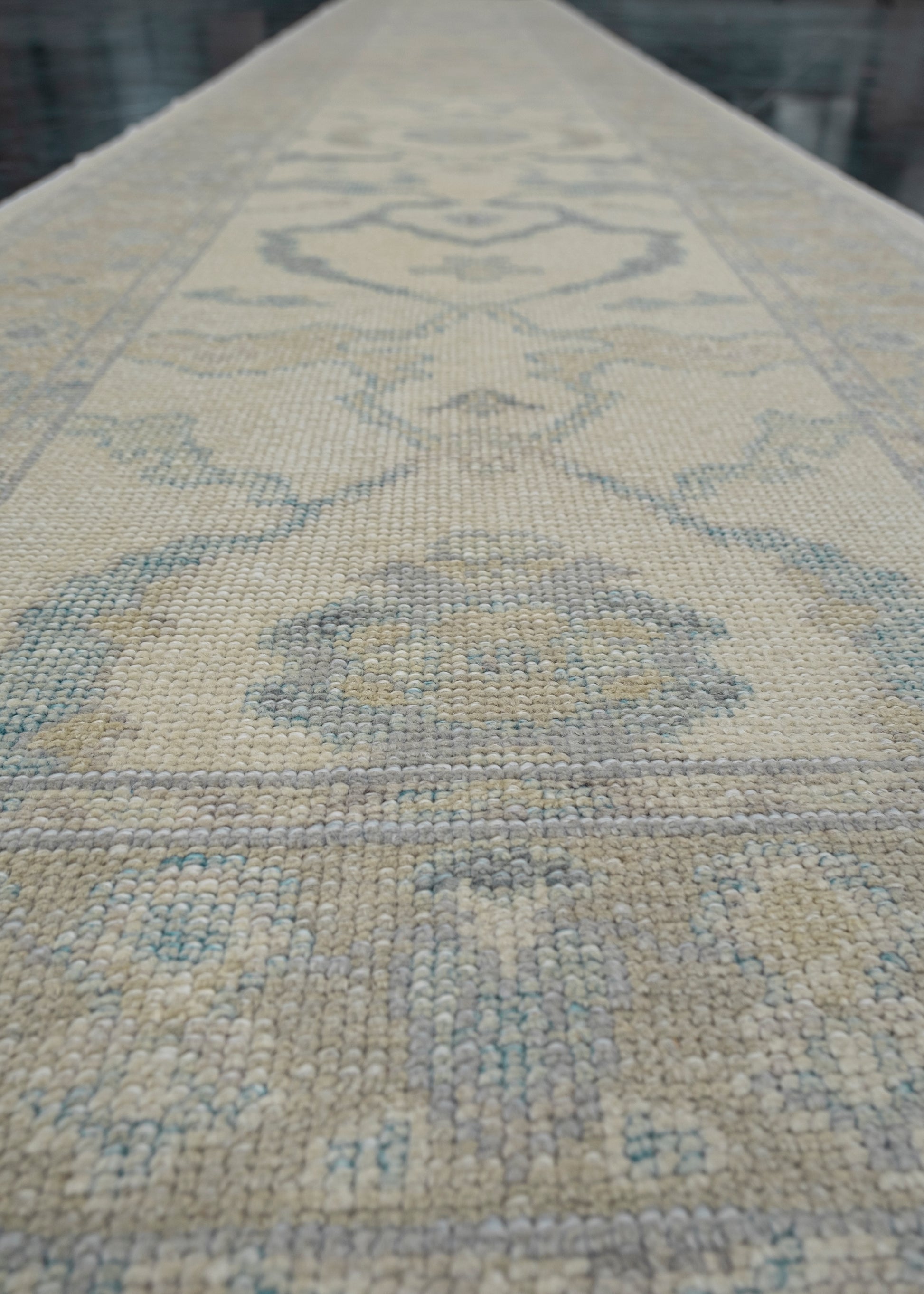 Turkish Oushak Rug Runner 3' x 19'10" #4760