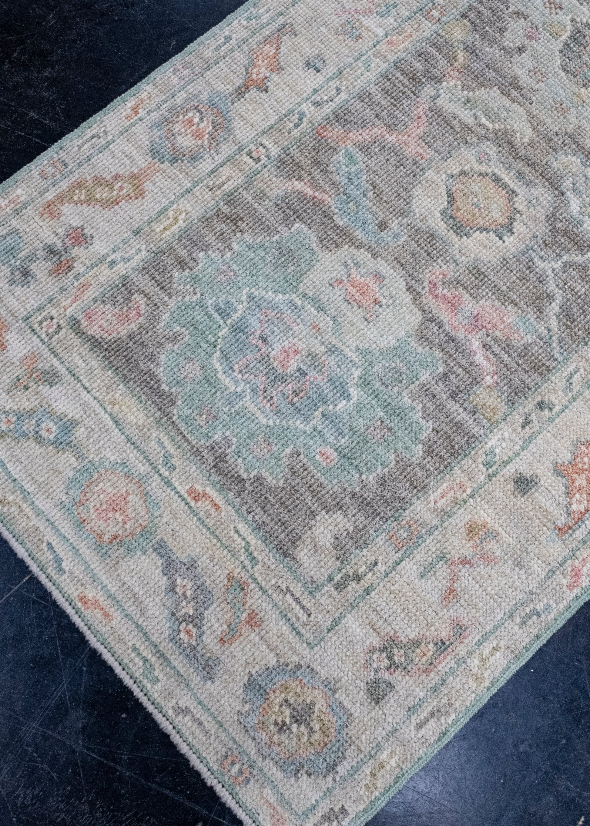Turkish Oushak Runner Rug 2'8" x 10' #16251