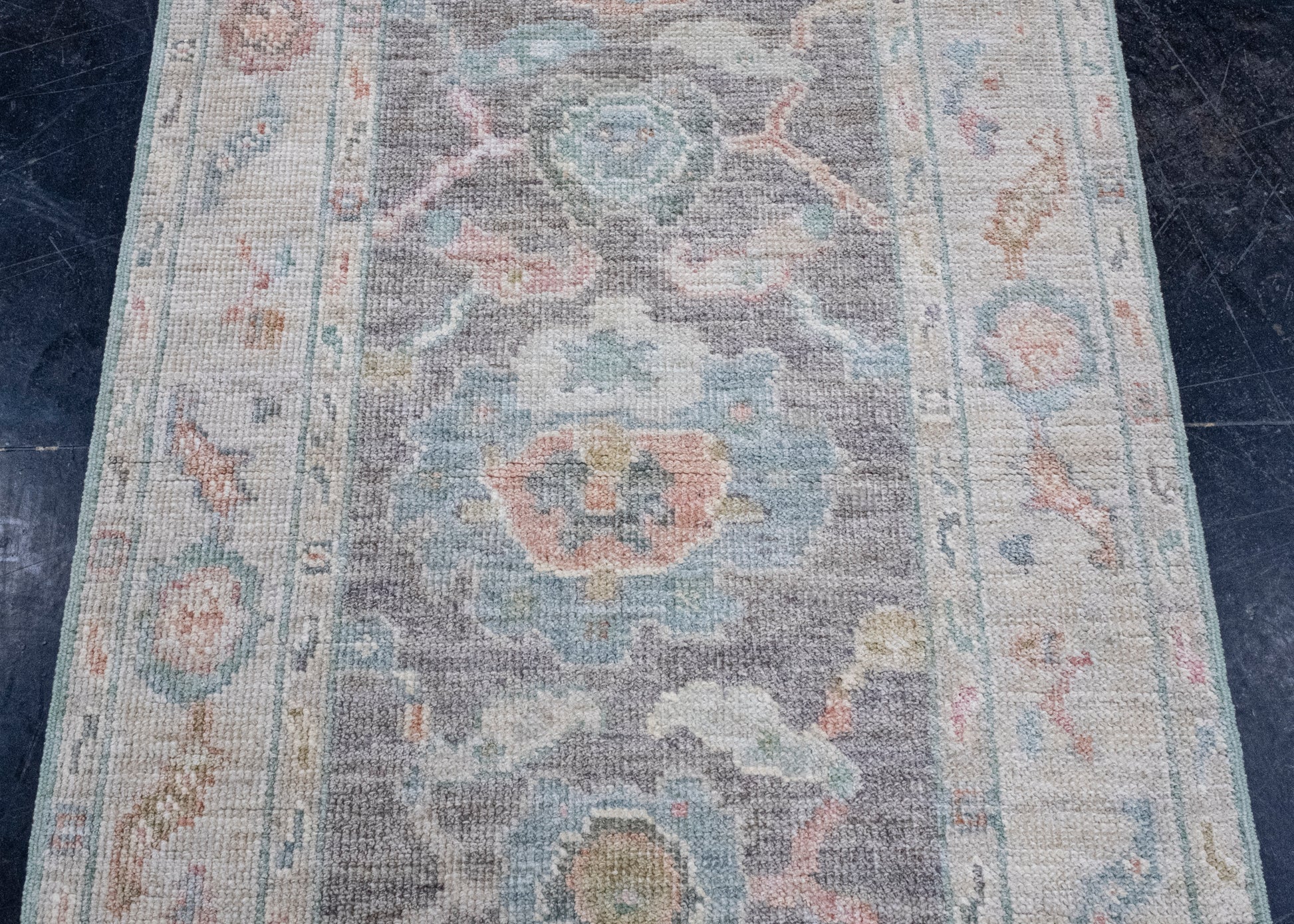Turkish Oushak Runner Rug 2'8" x 10' #16251