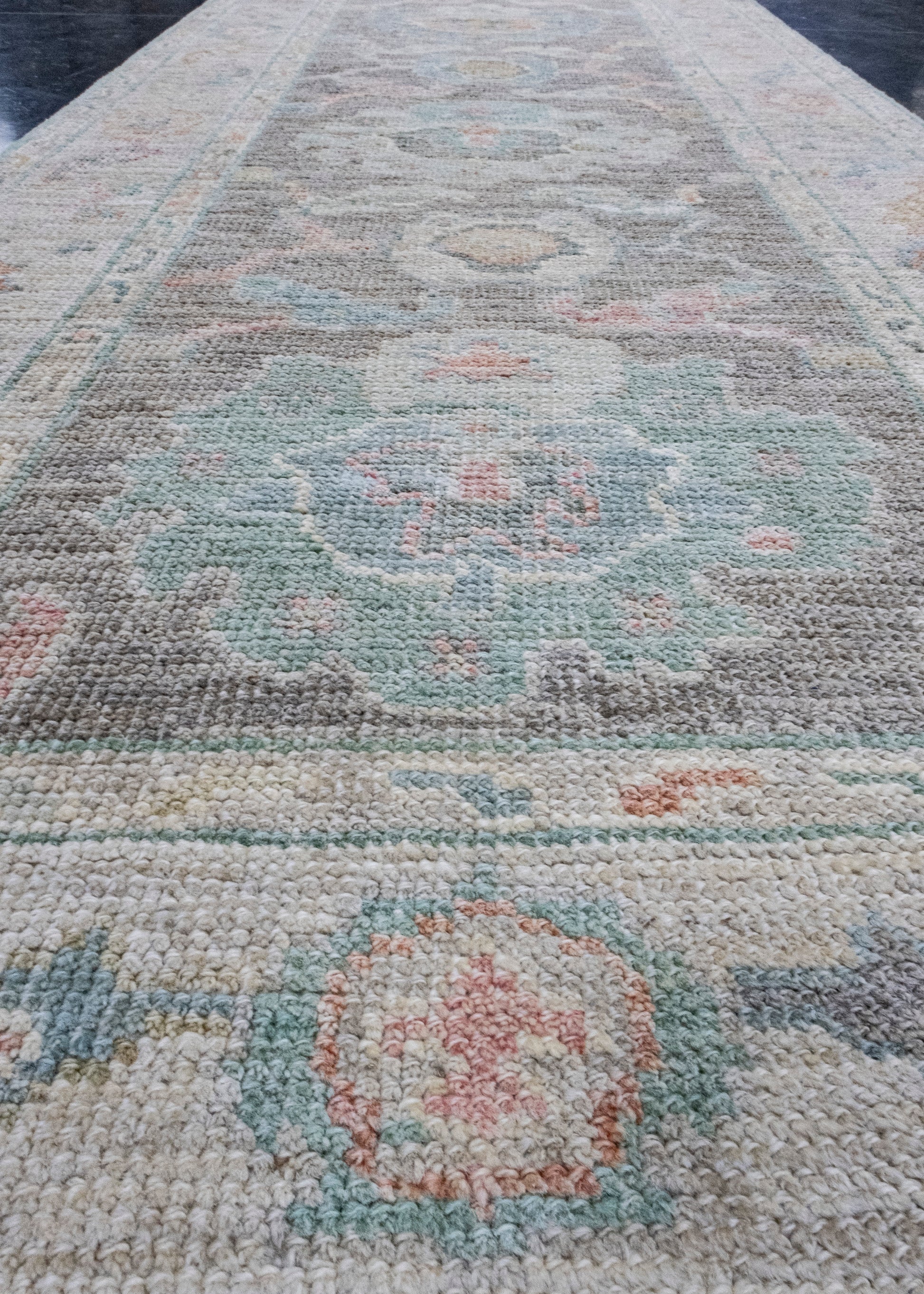 Turkish Oushak Runner Rug 2'8" x 10' #16251