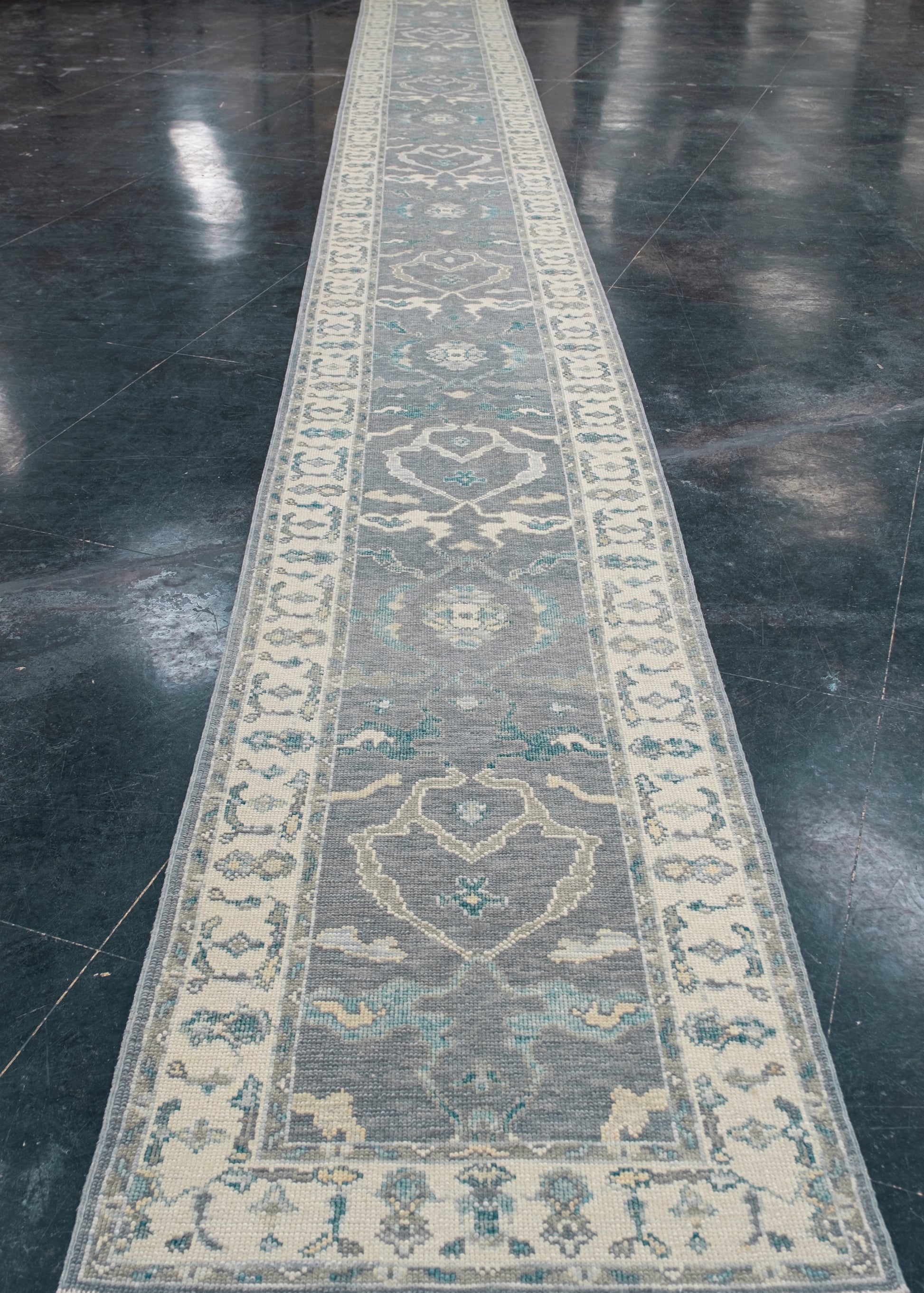 Turkish Oushak Rug Runner 2'9" x 28'7" #7282