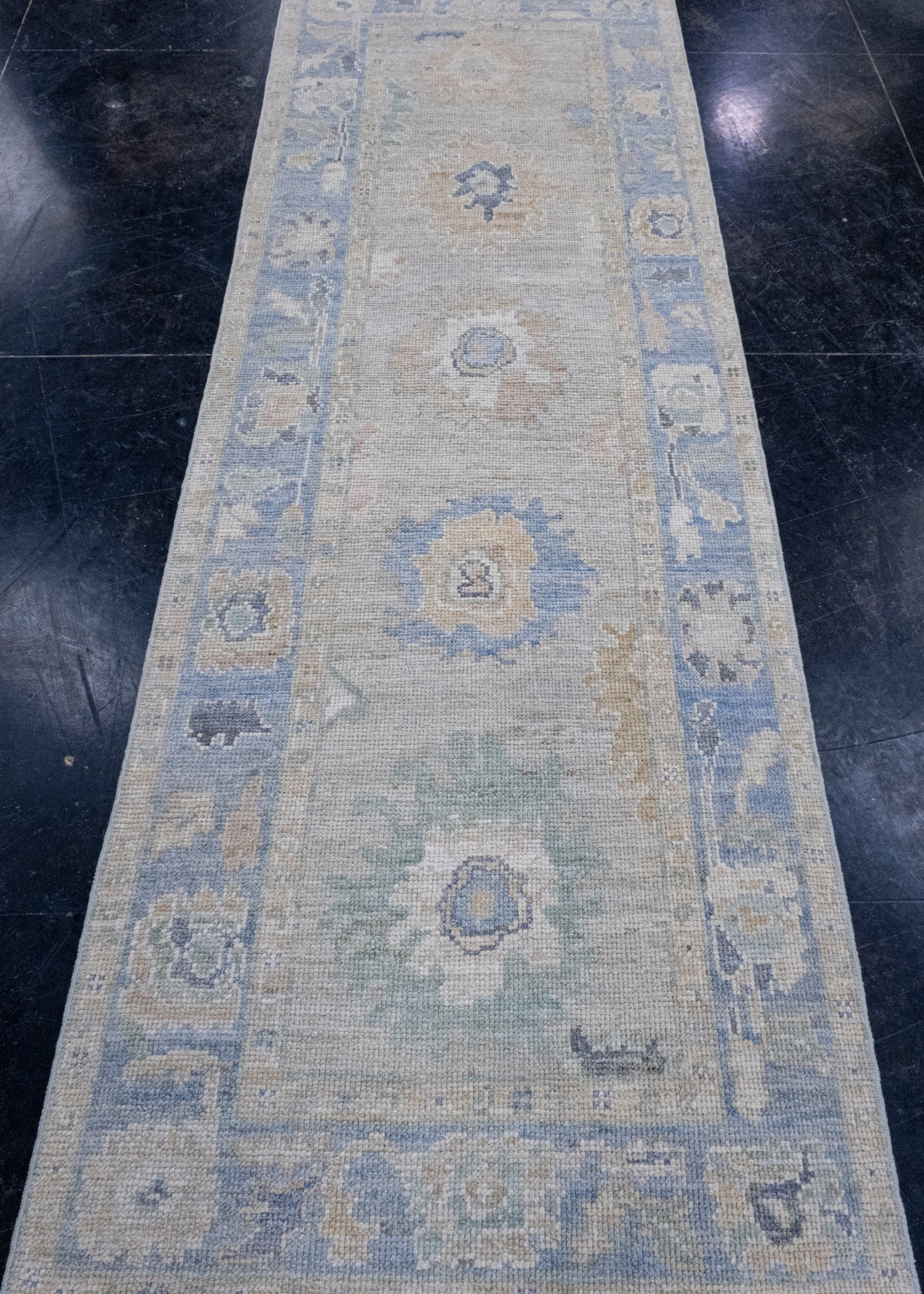 Turkish Oushak Runner Rug 2'10" x 8'3" #16221