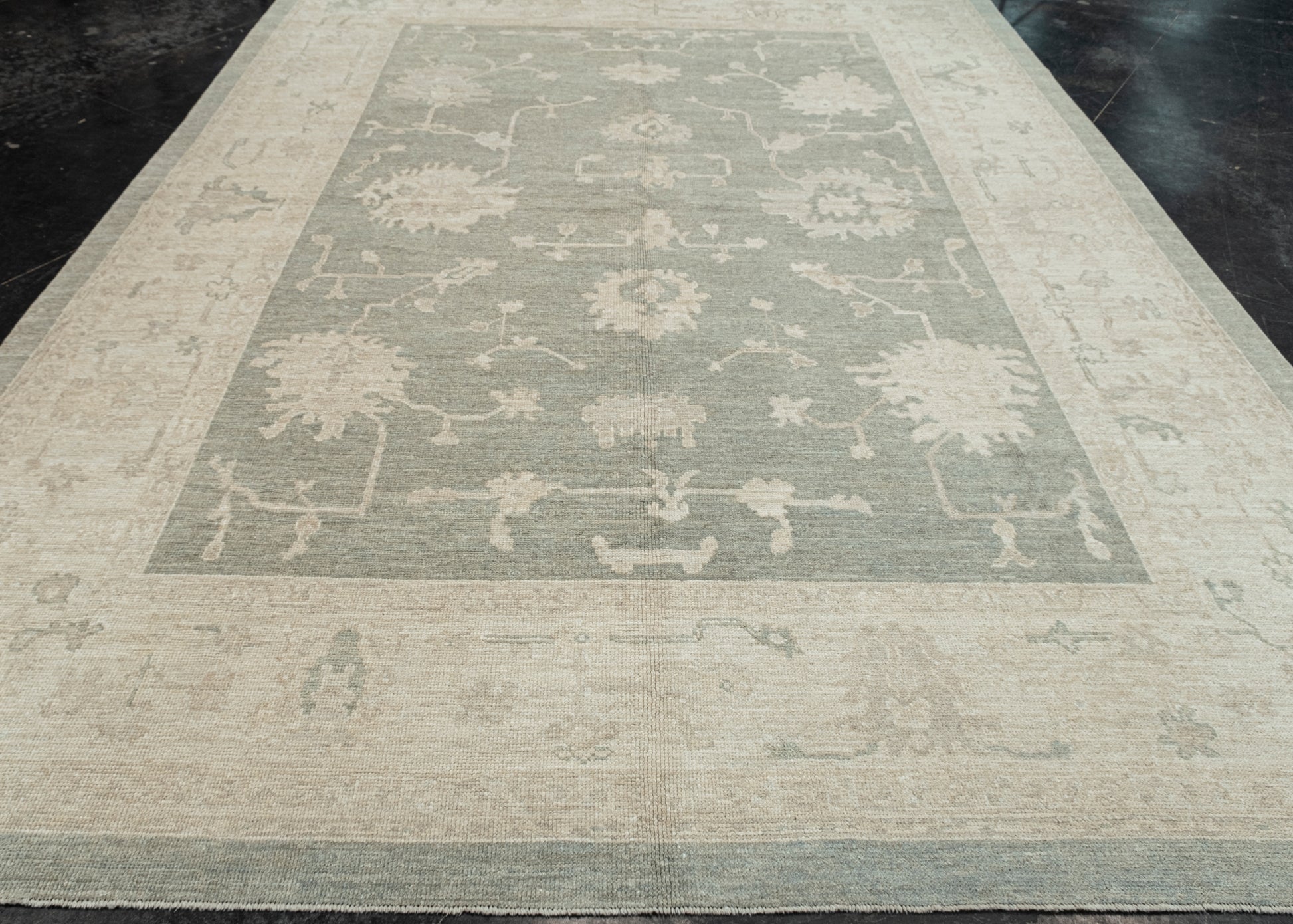 Turkish Oushak Rug 9'1" x 12'5" #11784