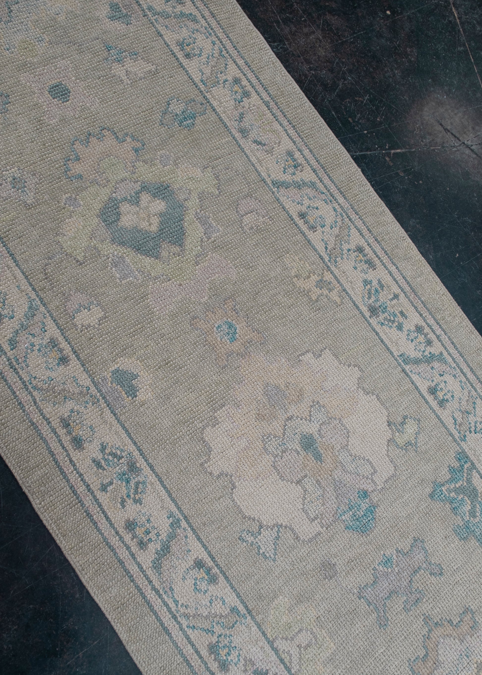 Turkish Oushak Rug Runner 2'10" x 26'3" #11432