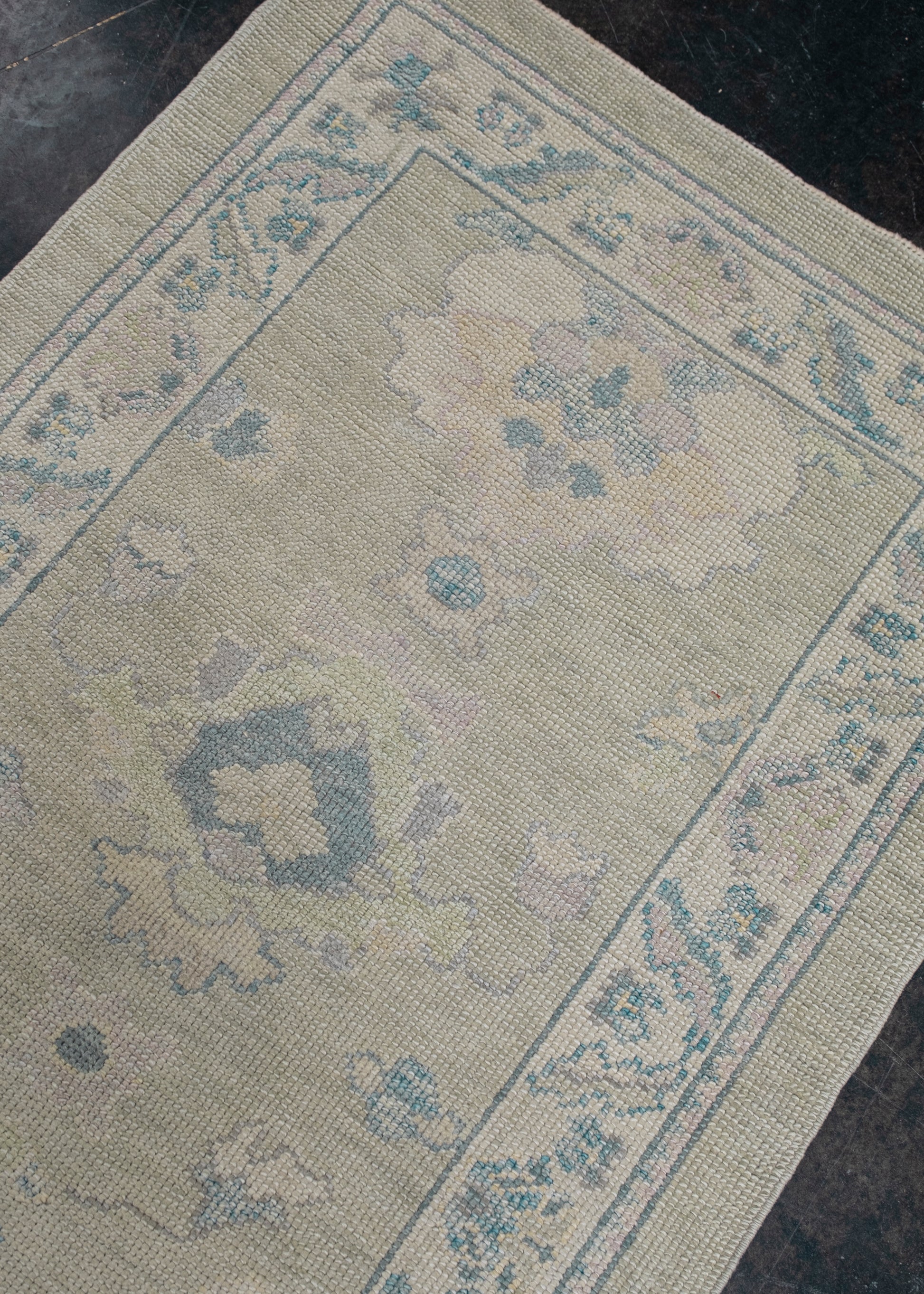 Turkish Oushak Rug Runner 2'10" x 26'3" #11432