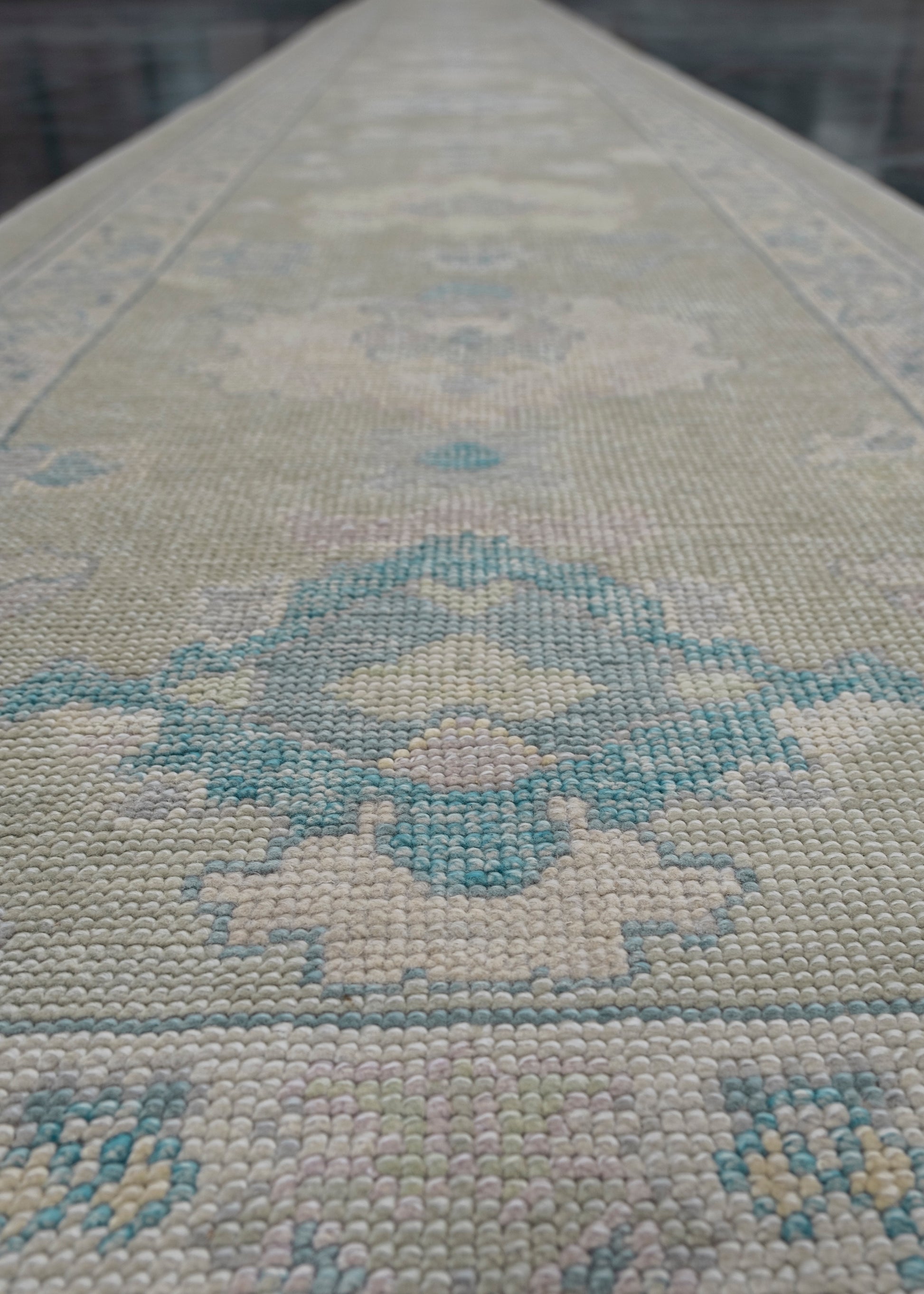 Turkish Oushak Rug Runner 2'10" x 26'3" #11432