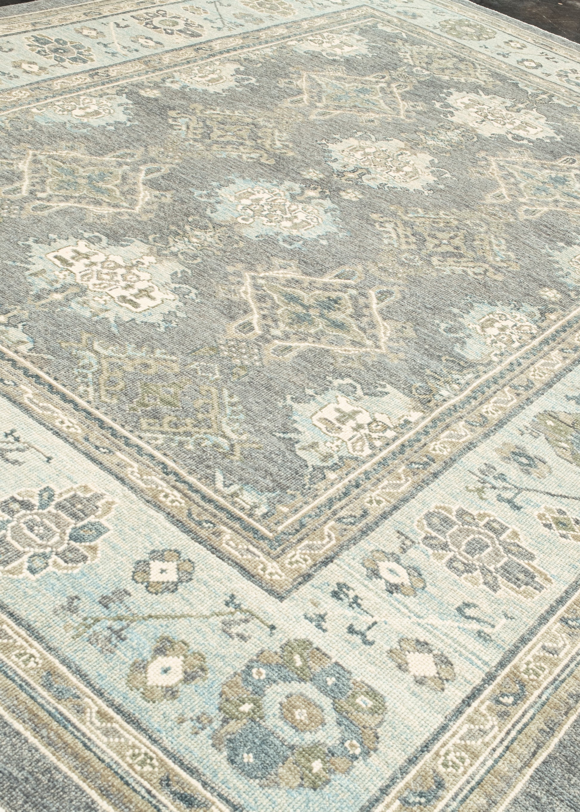 Turkish Oushak Rug 9'3" x 12'1" #12097
