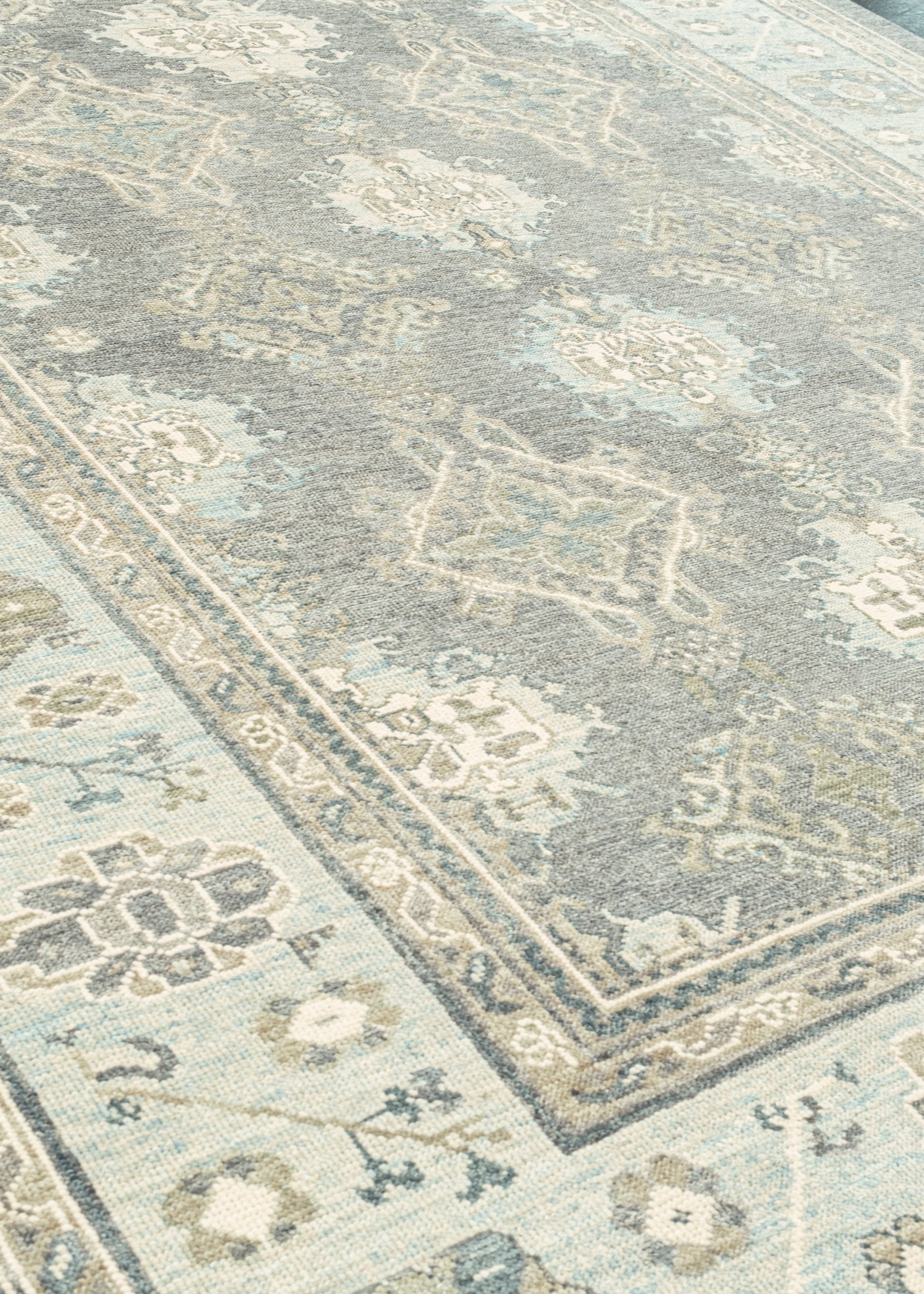 Turkish Oushak Rug 9'3" x 12'1" #12097