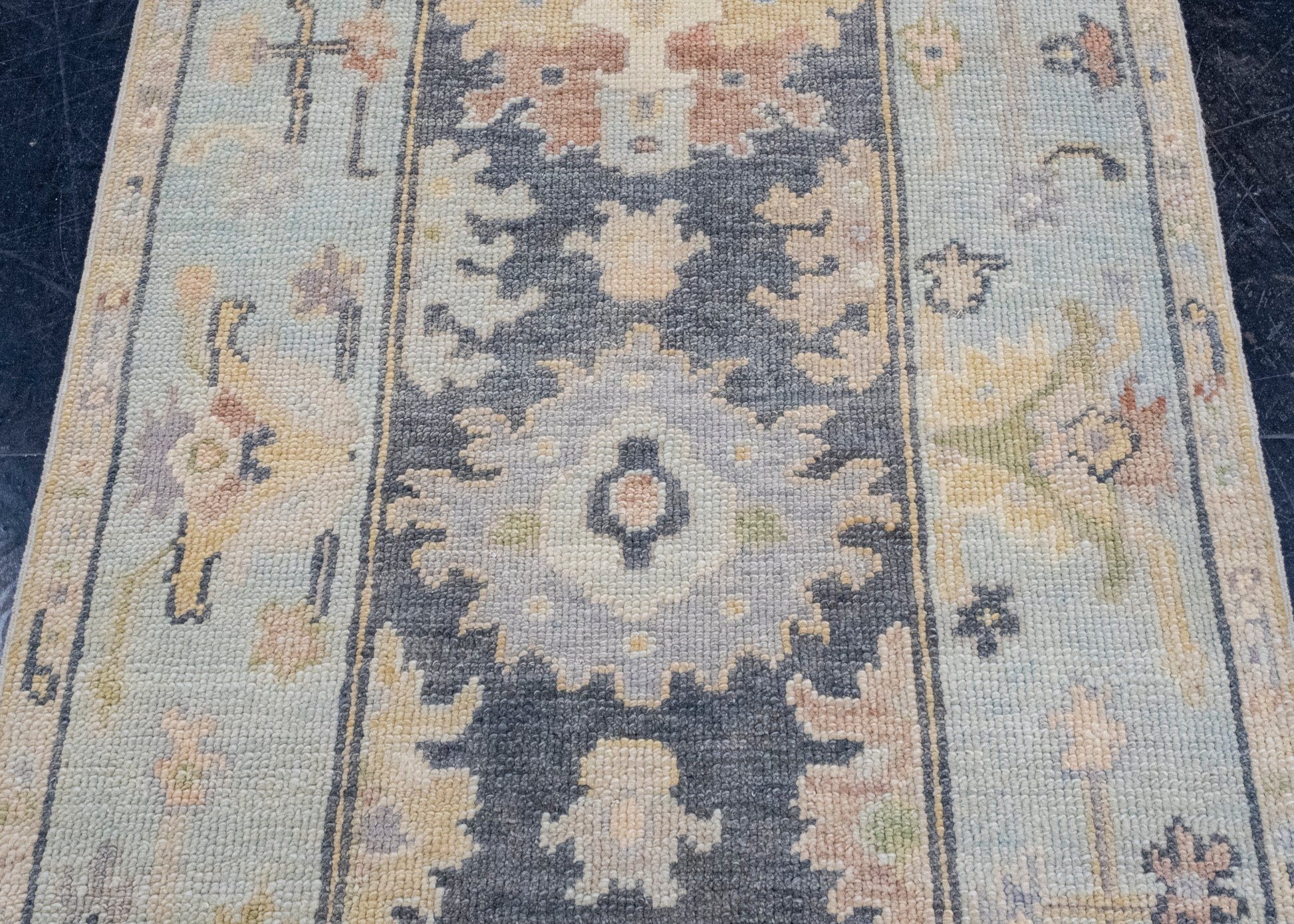 Turkish Oushak Runner Rug 2'9" x 8'7" #16640