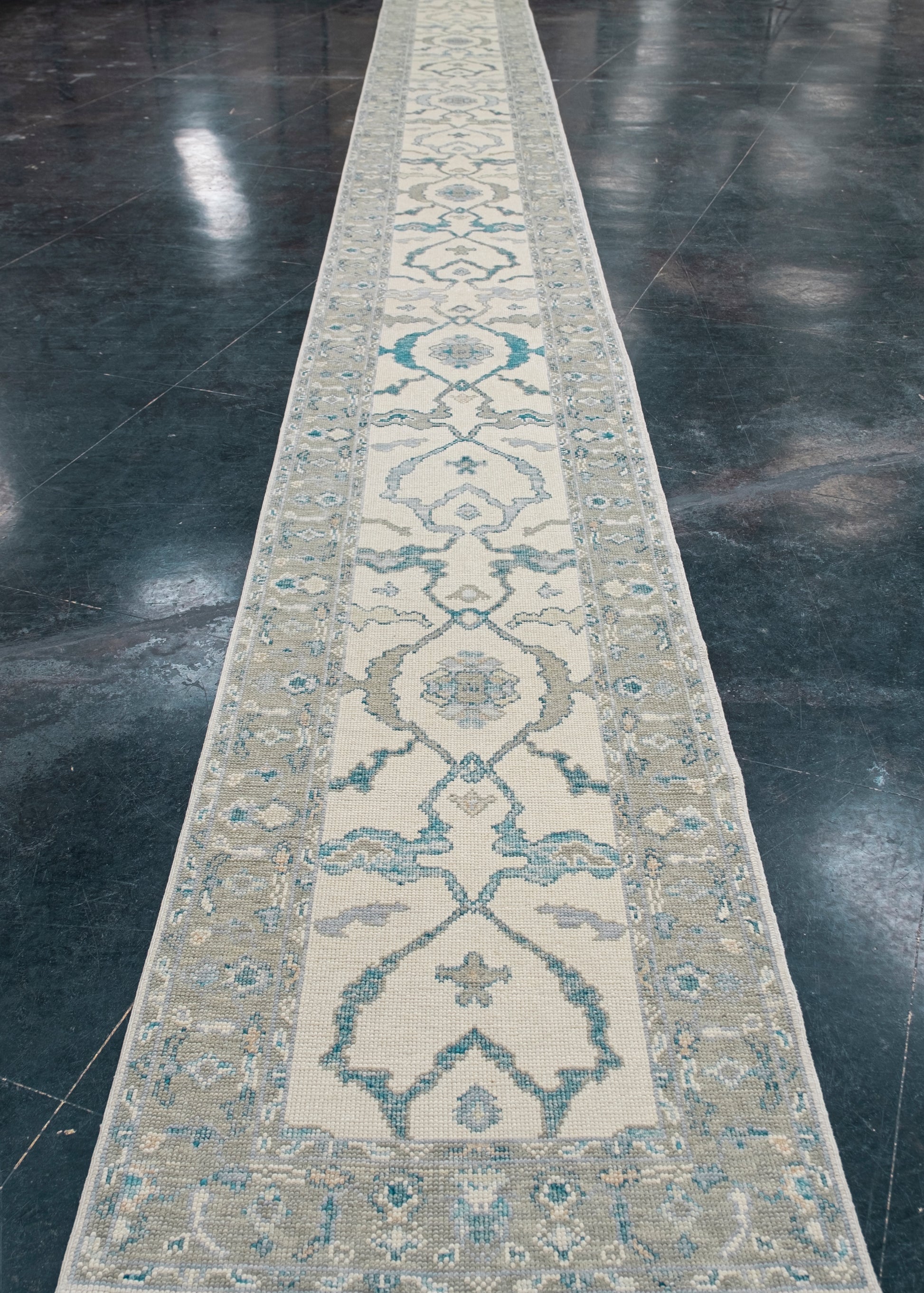 Turkish Oushak Rug Runner 2'9" x 27'1" #8037