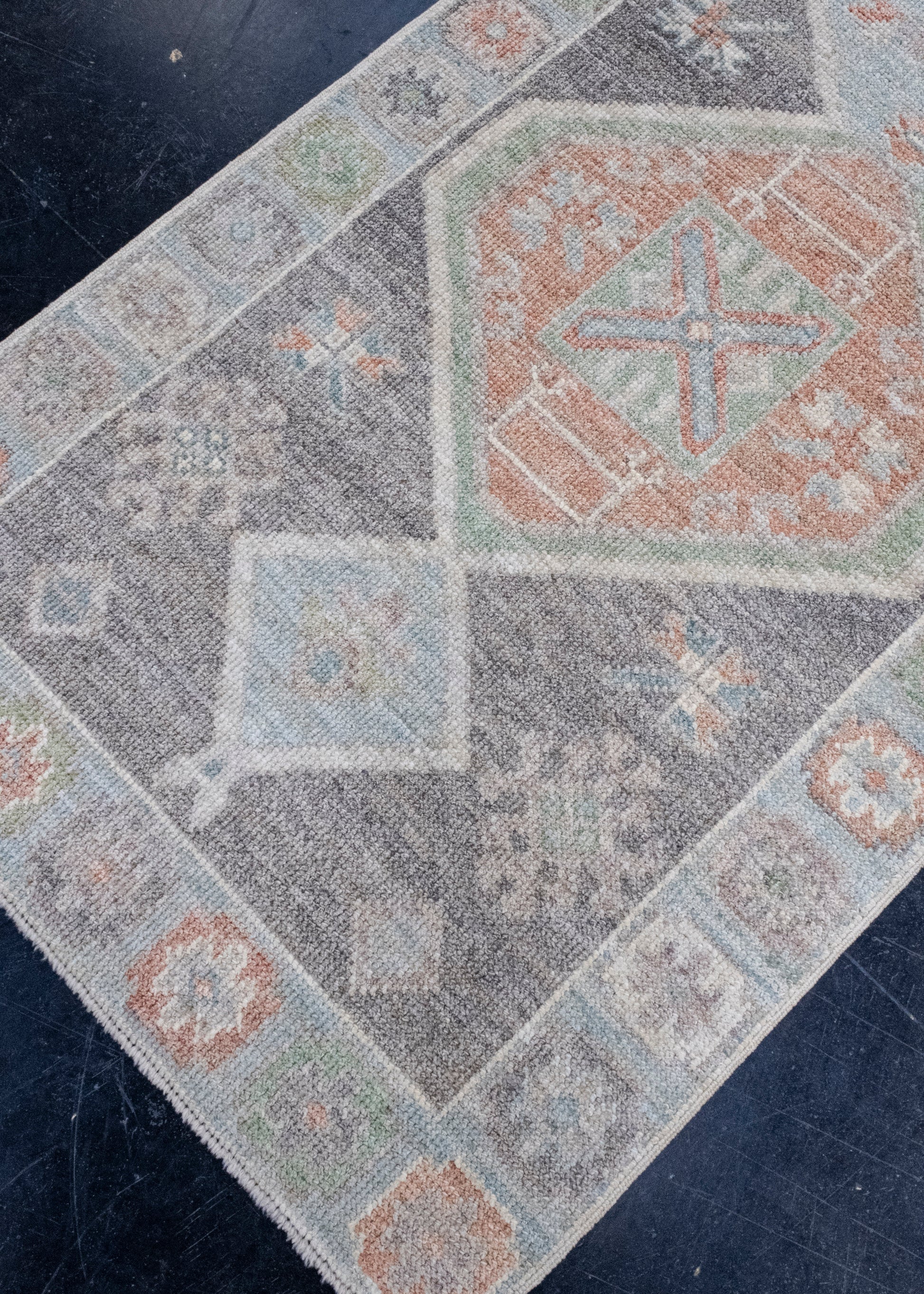 Turkish Oushak Runner Rug 2'8" x 8'3" #16000