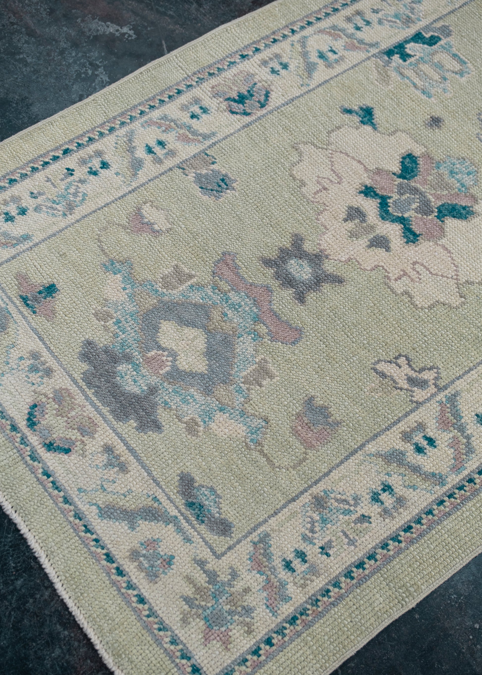 Turkish Oushak Rug Runner 2'9" x 22'3" #7691