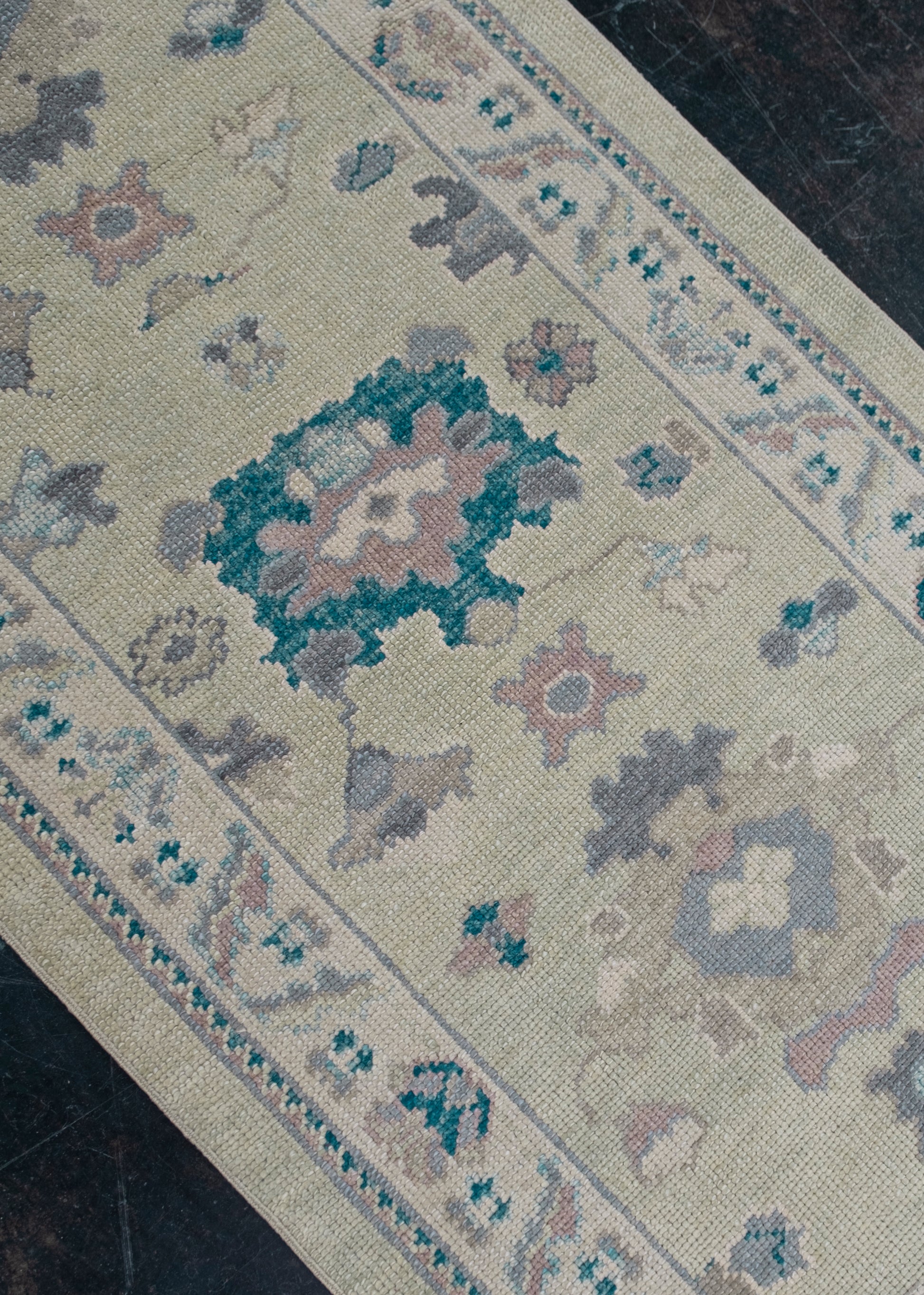 Turkish Oushak Rug Runner 2'9" x 22'3" #7691