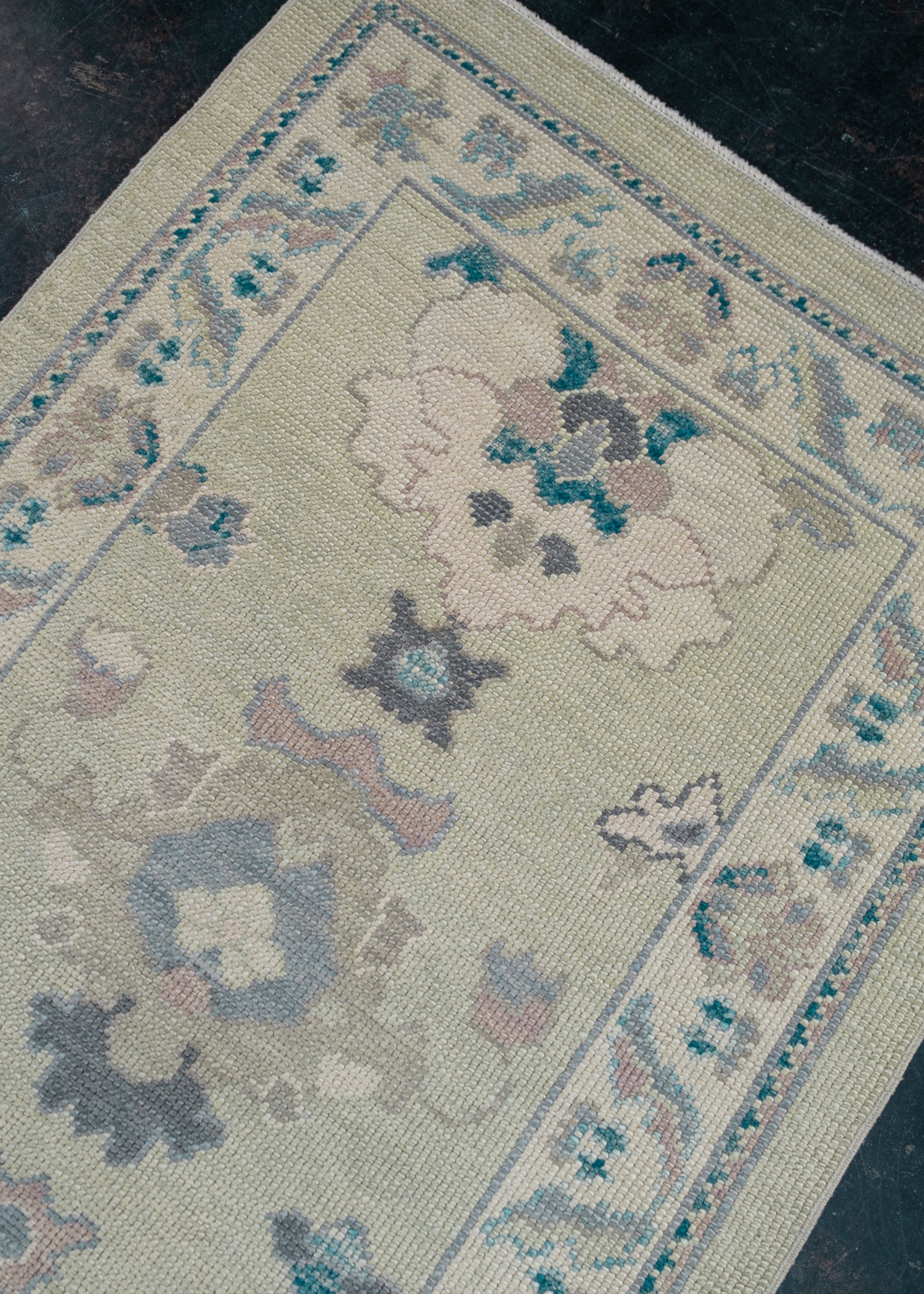Turkish Oushak Rug Runner 2'9" x 22'3" #7691
