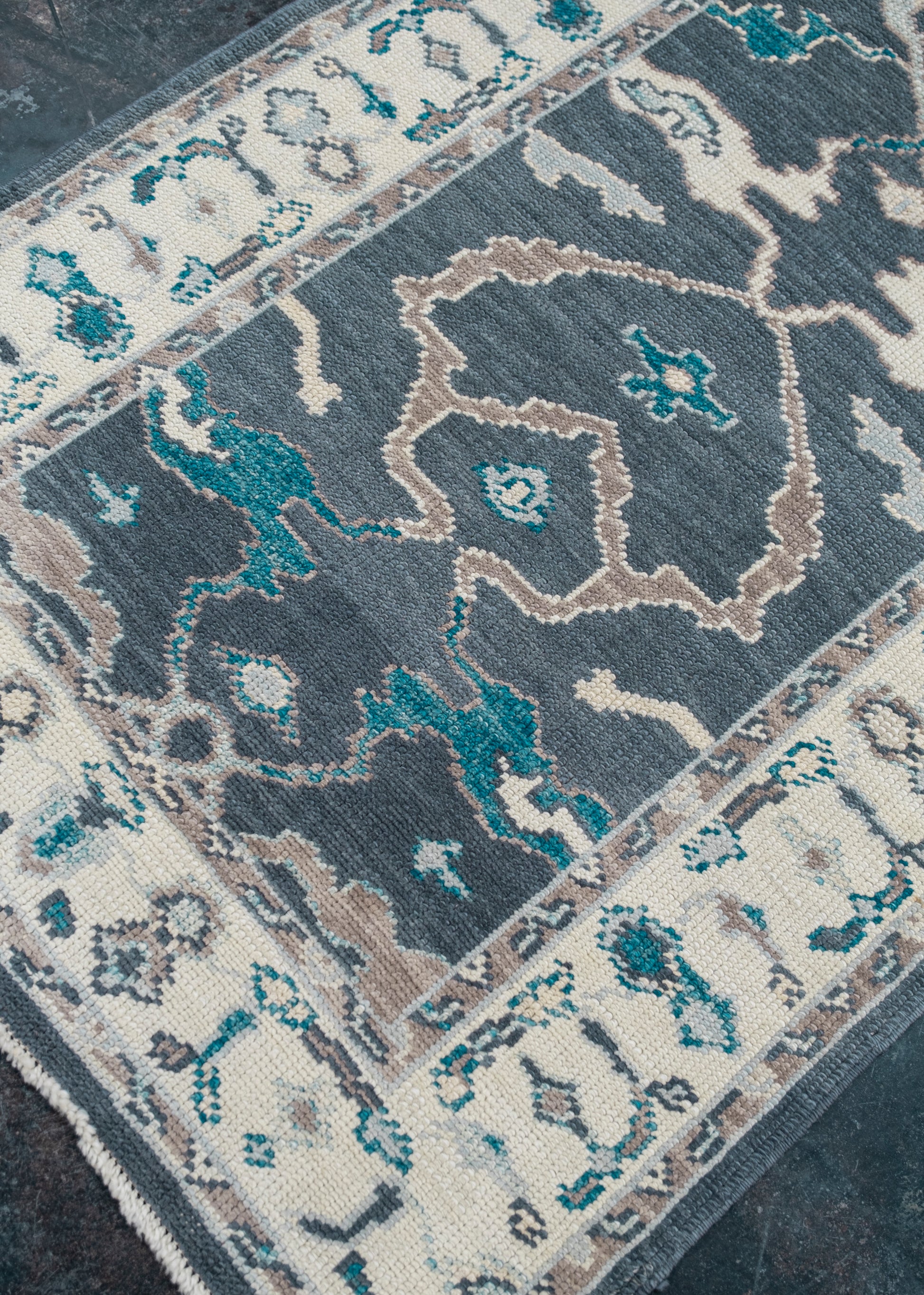 Turkish Oushak Rug Runner 3'2" x 21'5" #5592