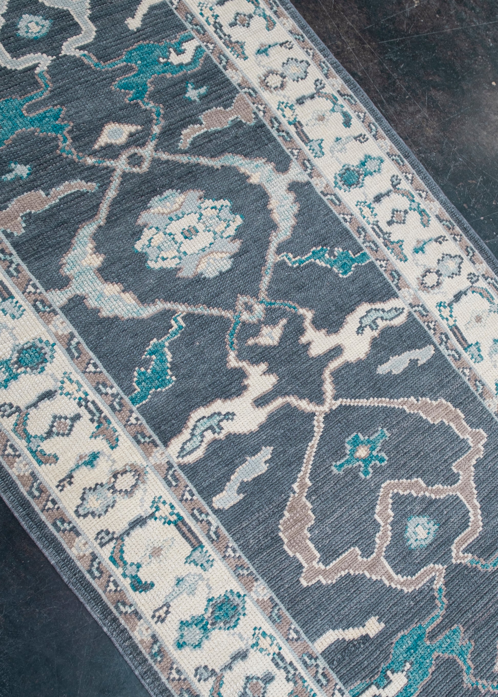 Turkish Oushak Rug Runner 3'2" x 21'5" #5592