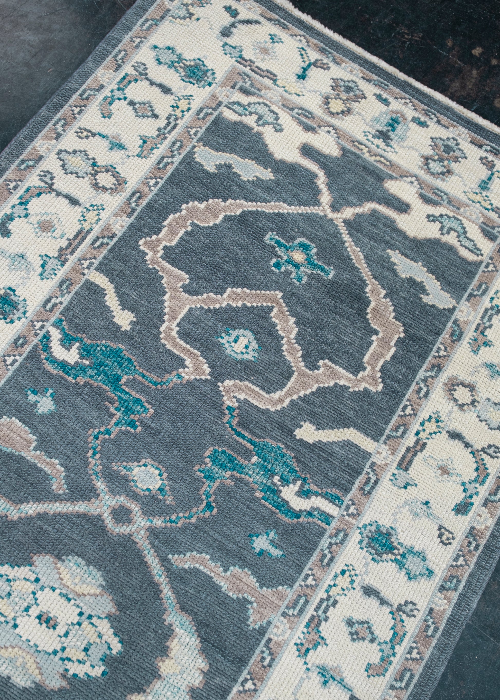 Turkish Oushak Rug Runner 3'2" x 21'5" #5592