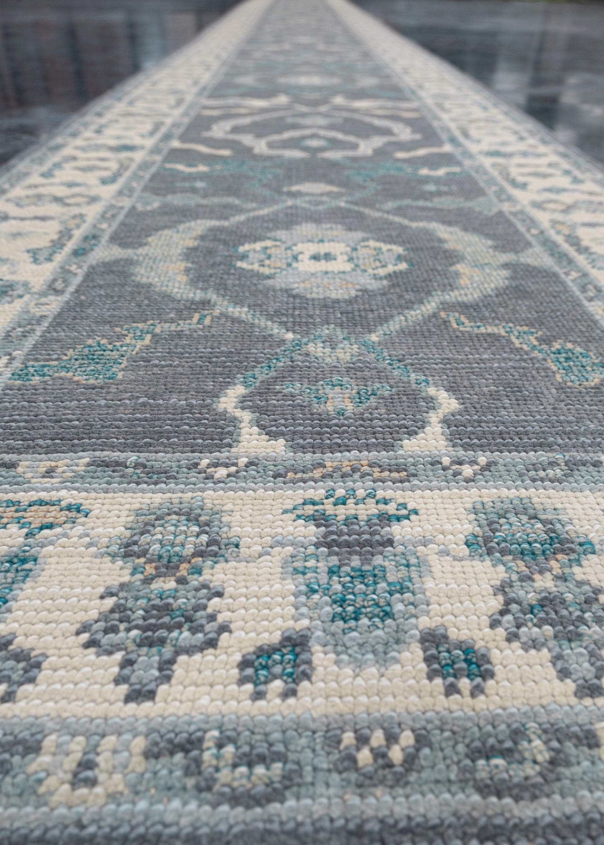 Turkish Oushak Rug Runner 2'11" x 26'10" #7731