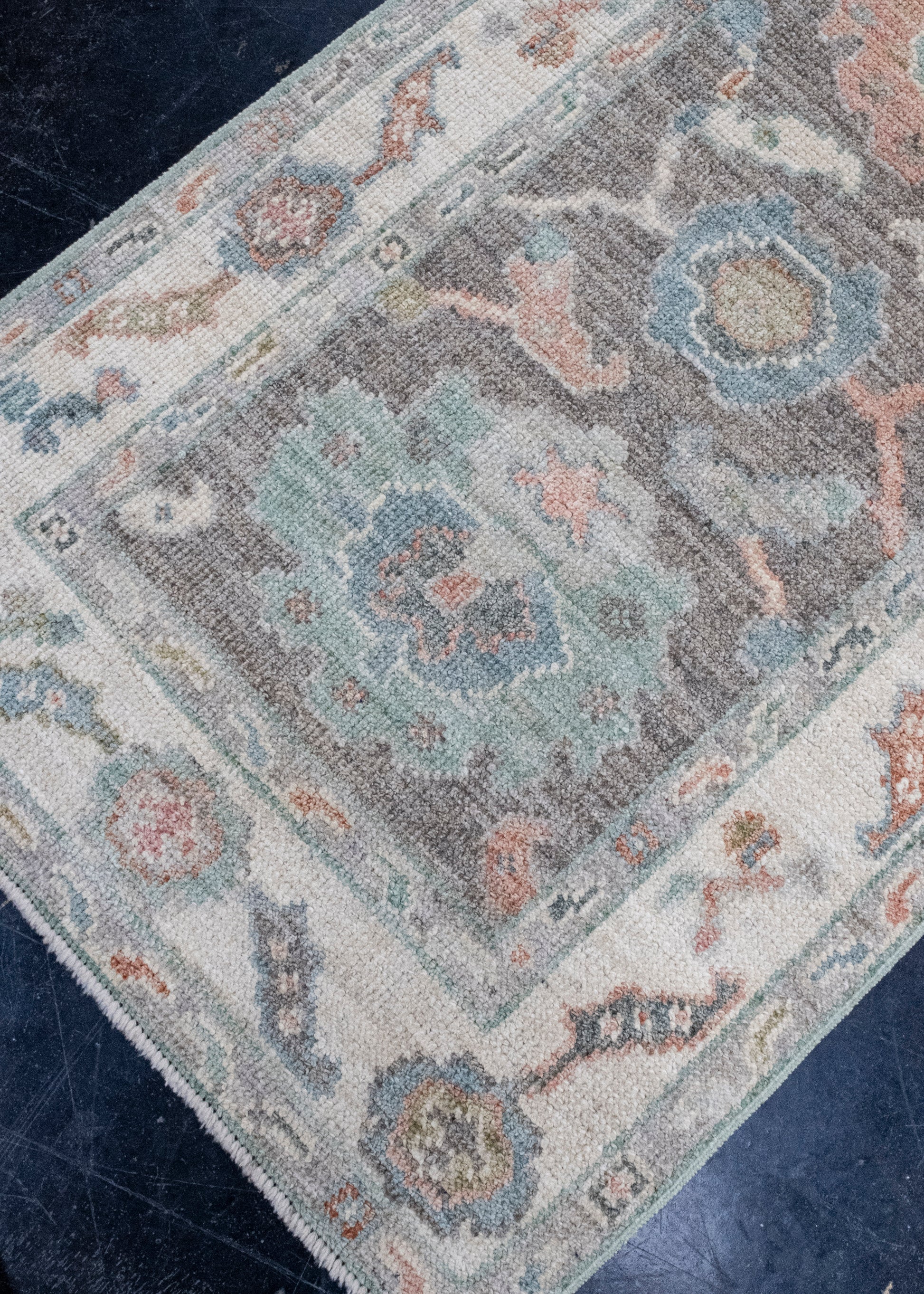 Turkish Oushak Runner Rug 2'7" x 10' #16245