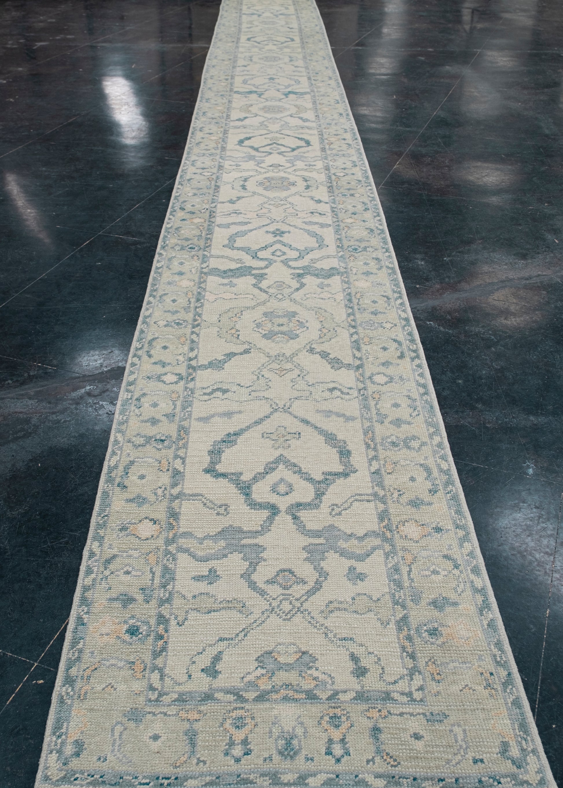 Turkish Oushak Rug Runner 2'11" x 26'9" #7068
