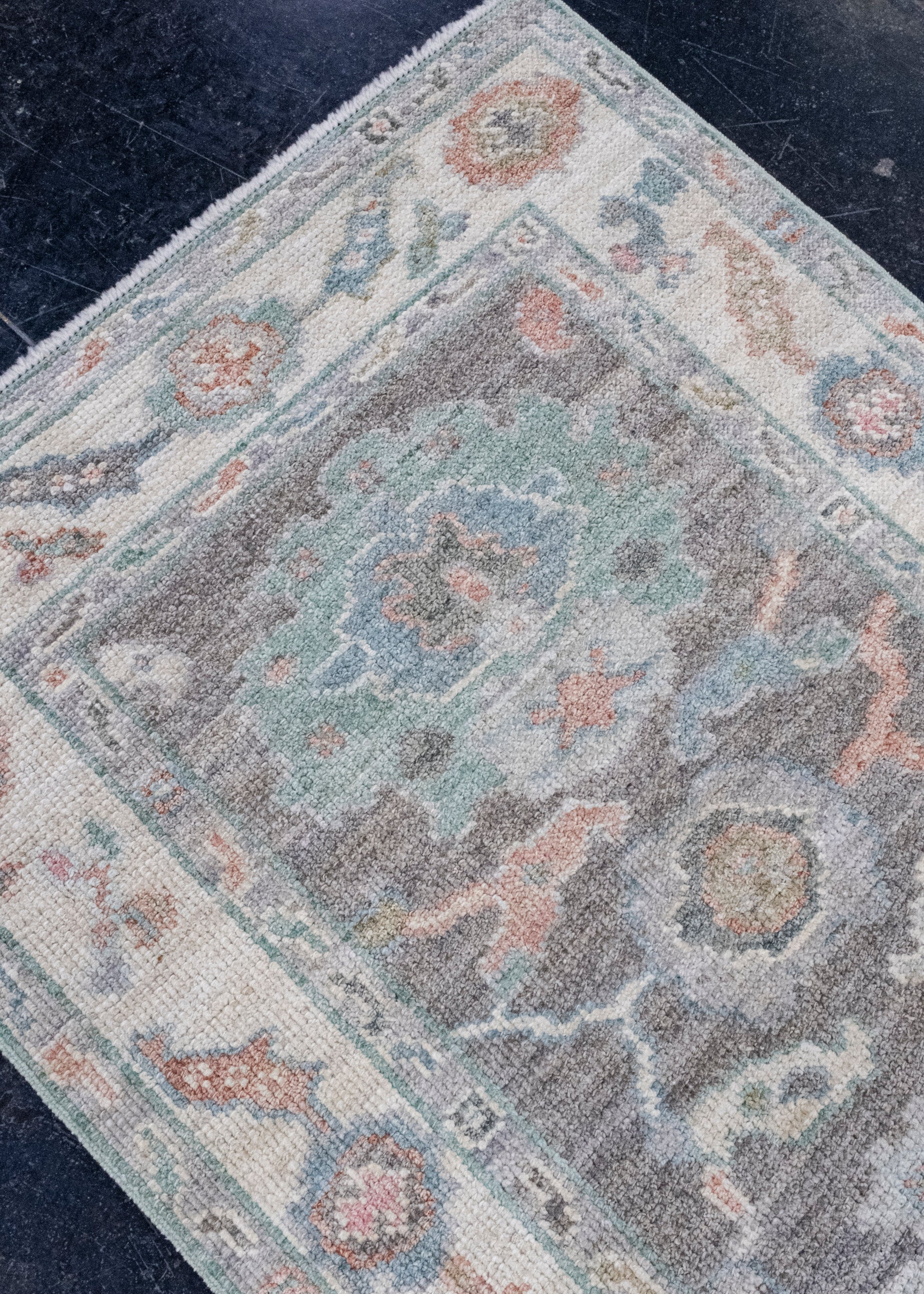 Turkish Oushak Runner Rug 2'7" x 10' #16245
