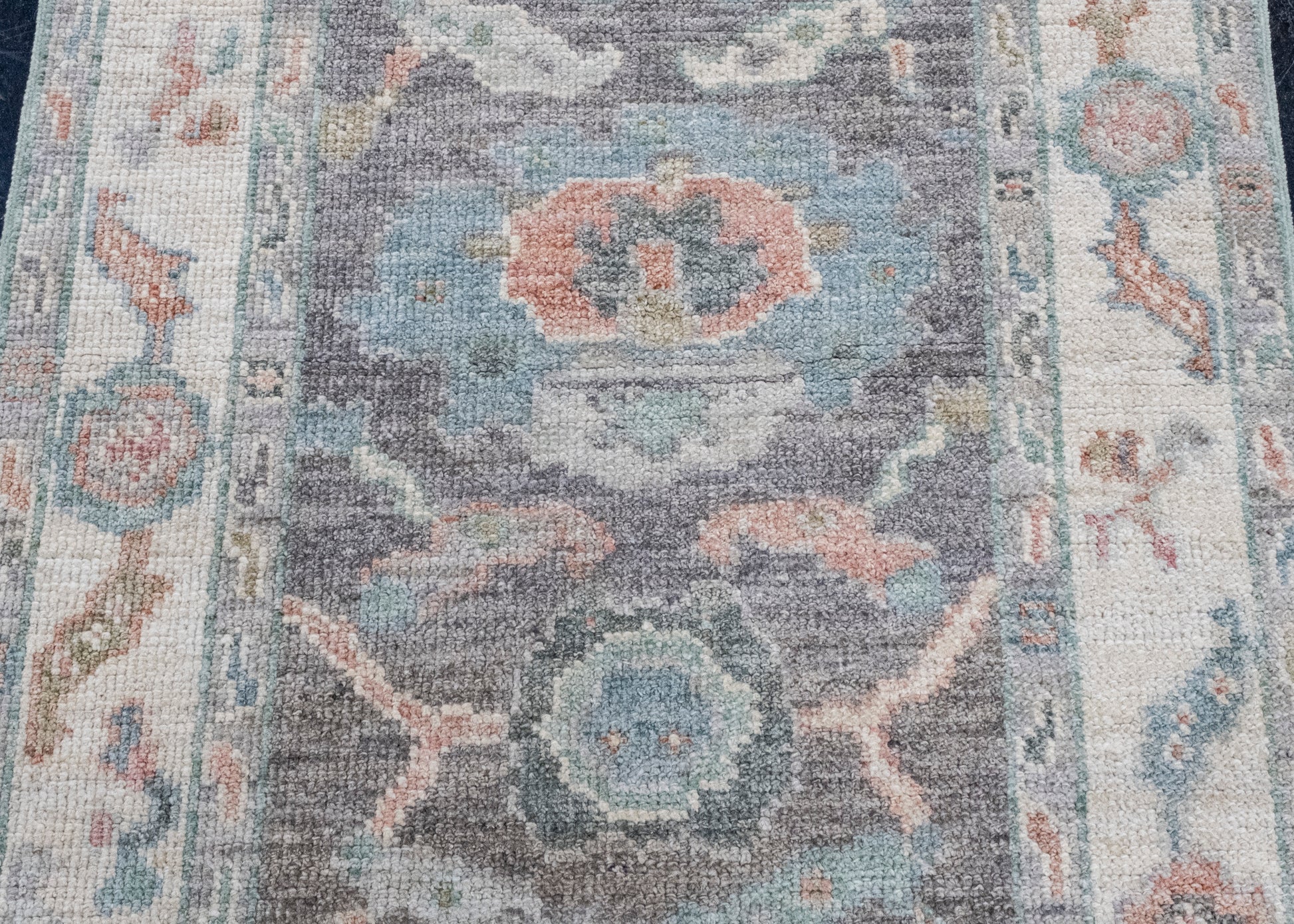 Turkish Oushak Runner Rug 2'7" x 10' #16245