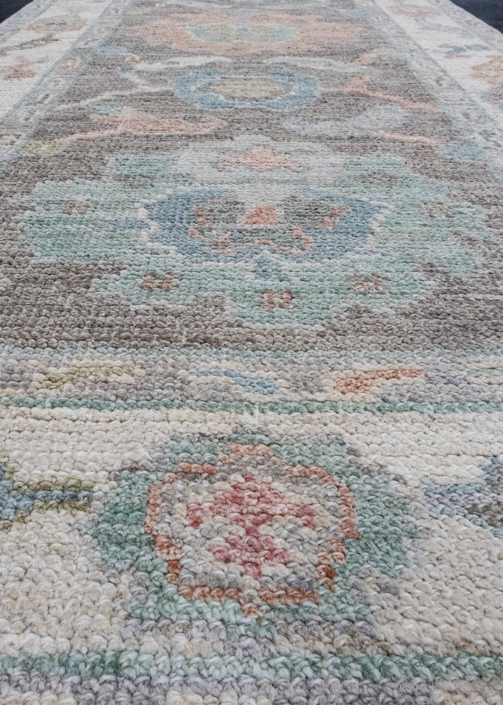 Turkish Oushak Runner Rug 2'7" x 10' #16245