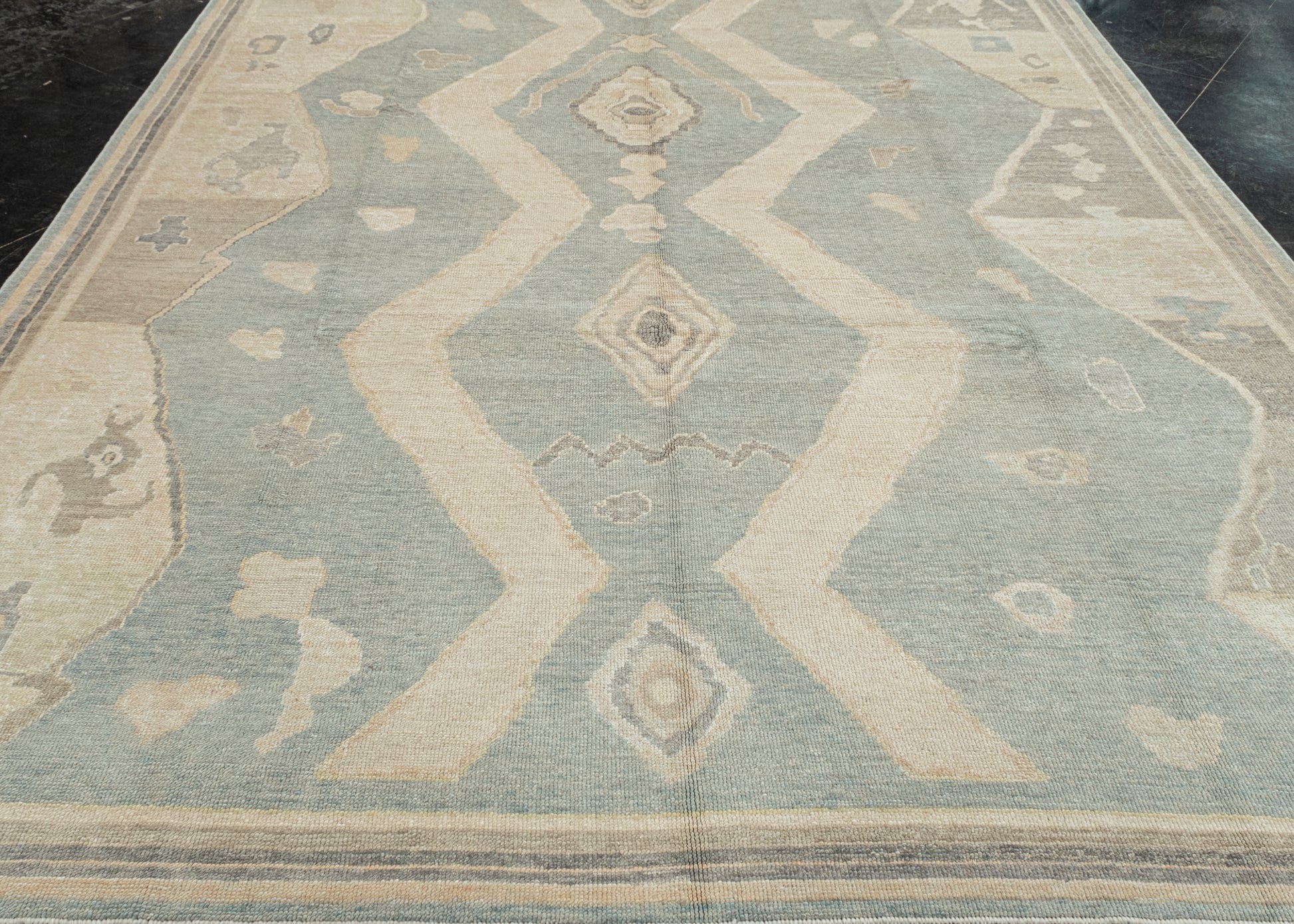 Turkish Oushak Rug 8'10" x 11'6" #12179