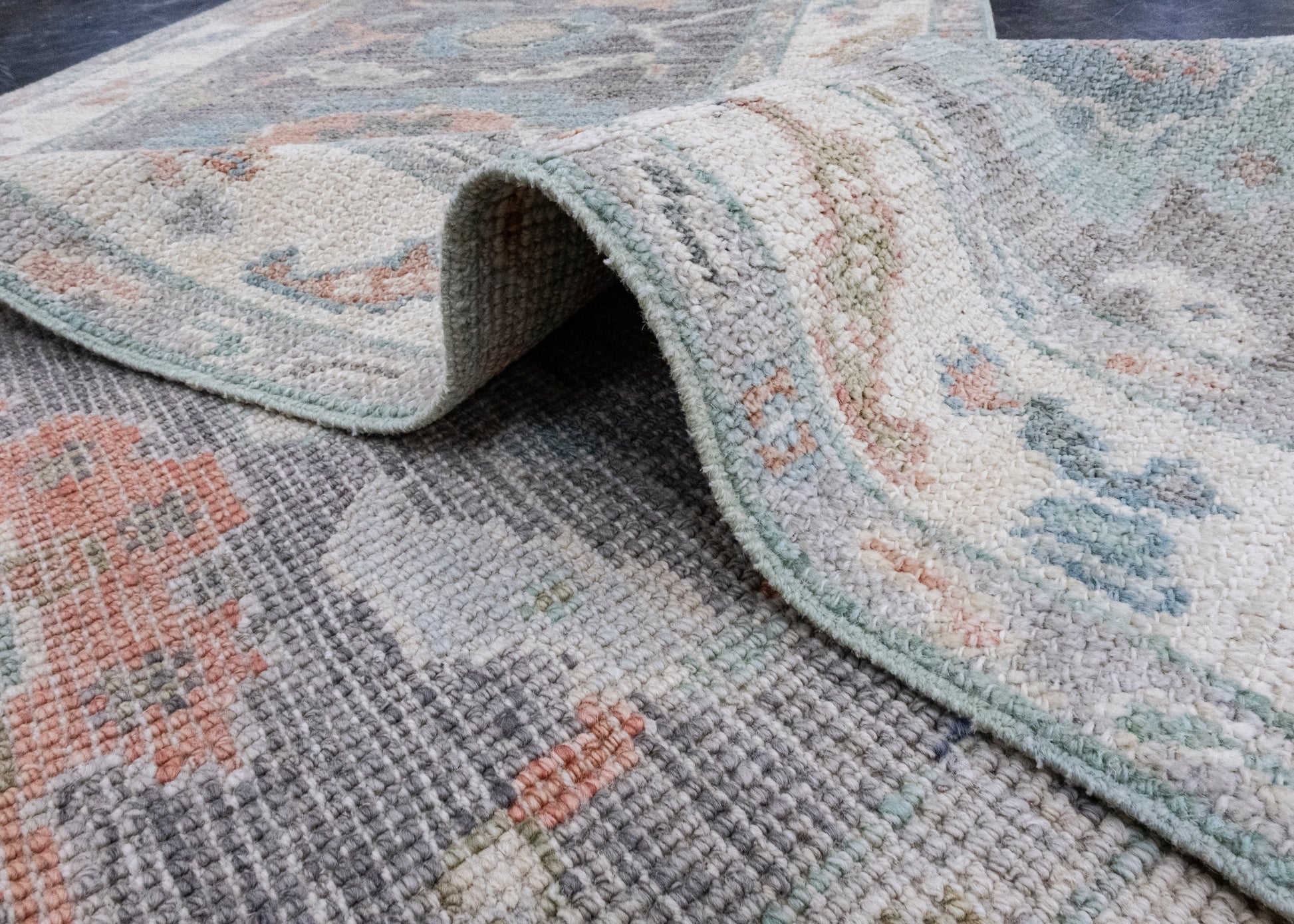 Turkish Oushak Runner Rug 2'7" x 10' #16245
