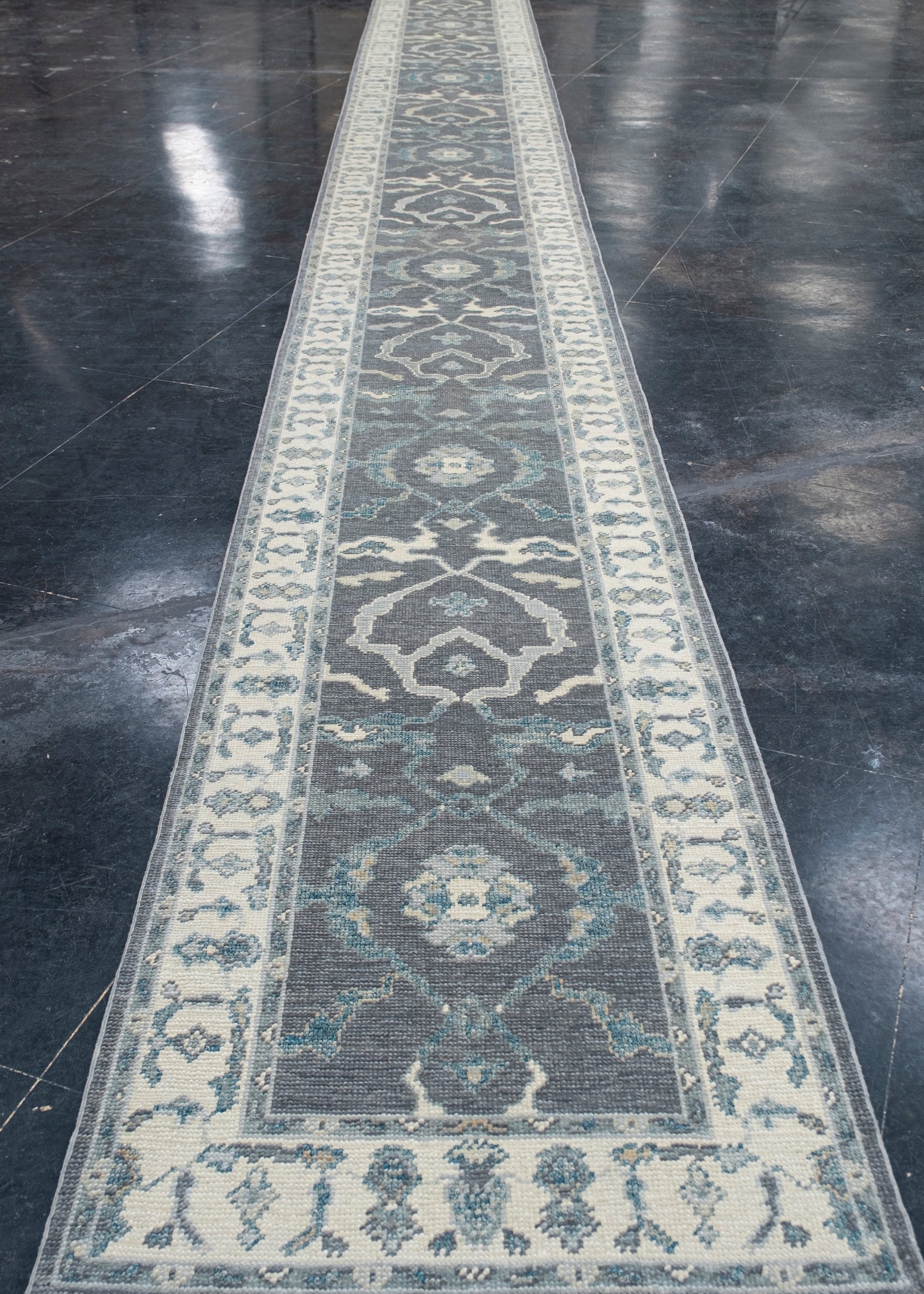 Turkish Oushak Rug Runner 2'10" x 27' #10729