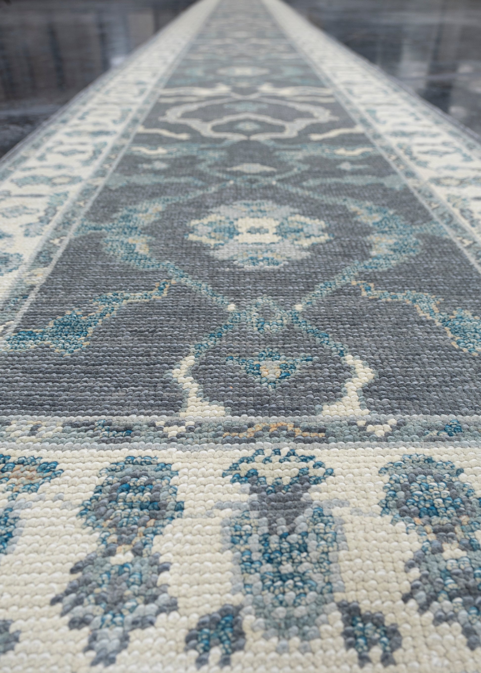 Turkish Oushak Rug Runner 2'10" x 27' #10729