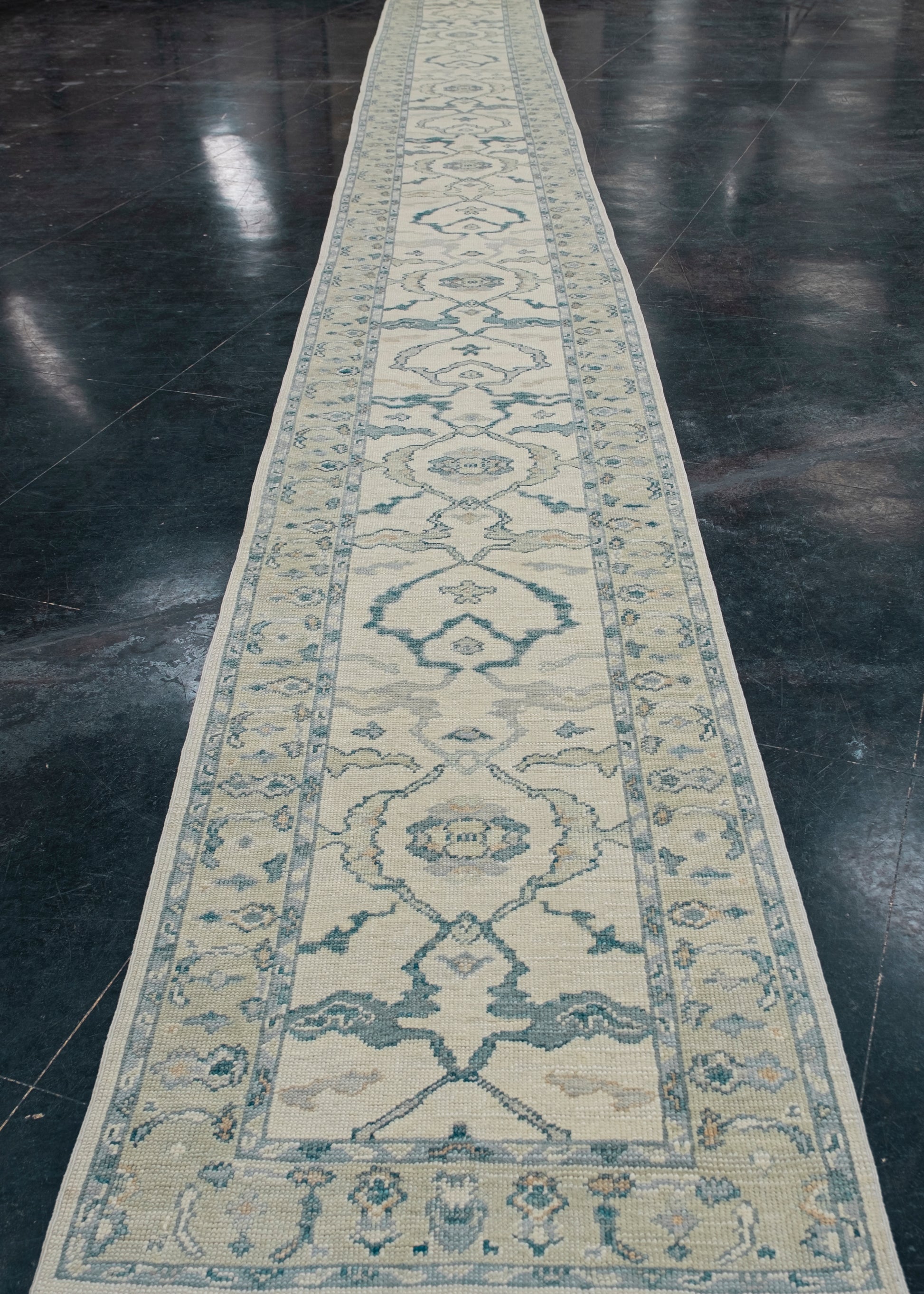 Turkish Oushak Rug Runner 2'11" x 27'4" #7134