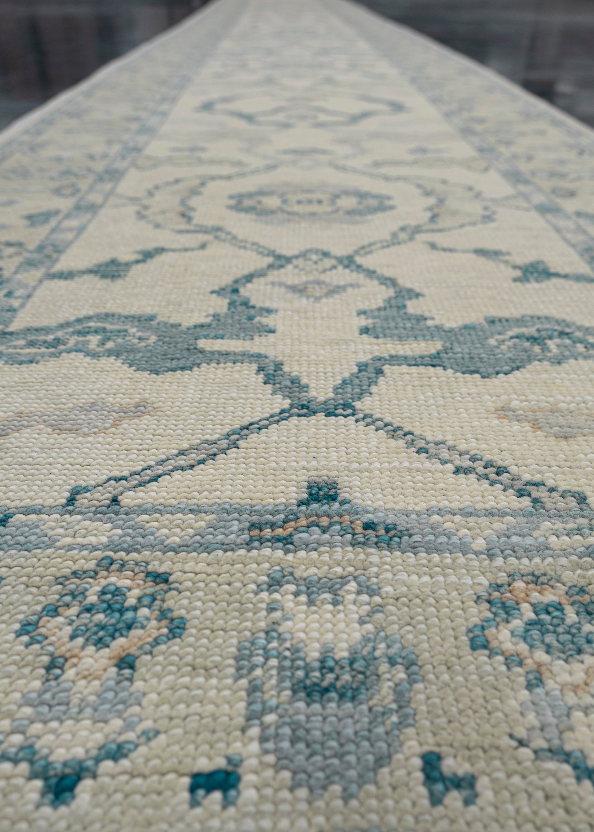 Turkish Oushak Rug Runner 2'11" x 27'4" #7134