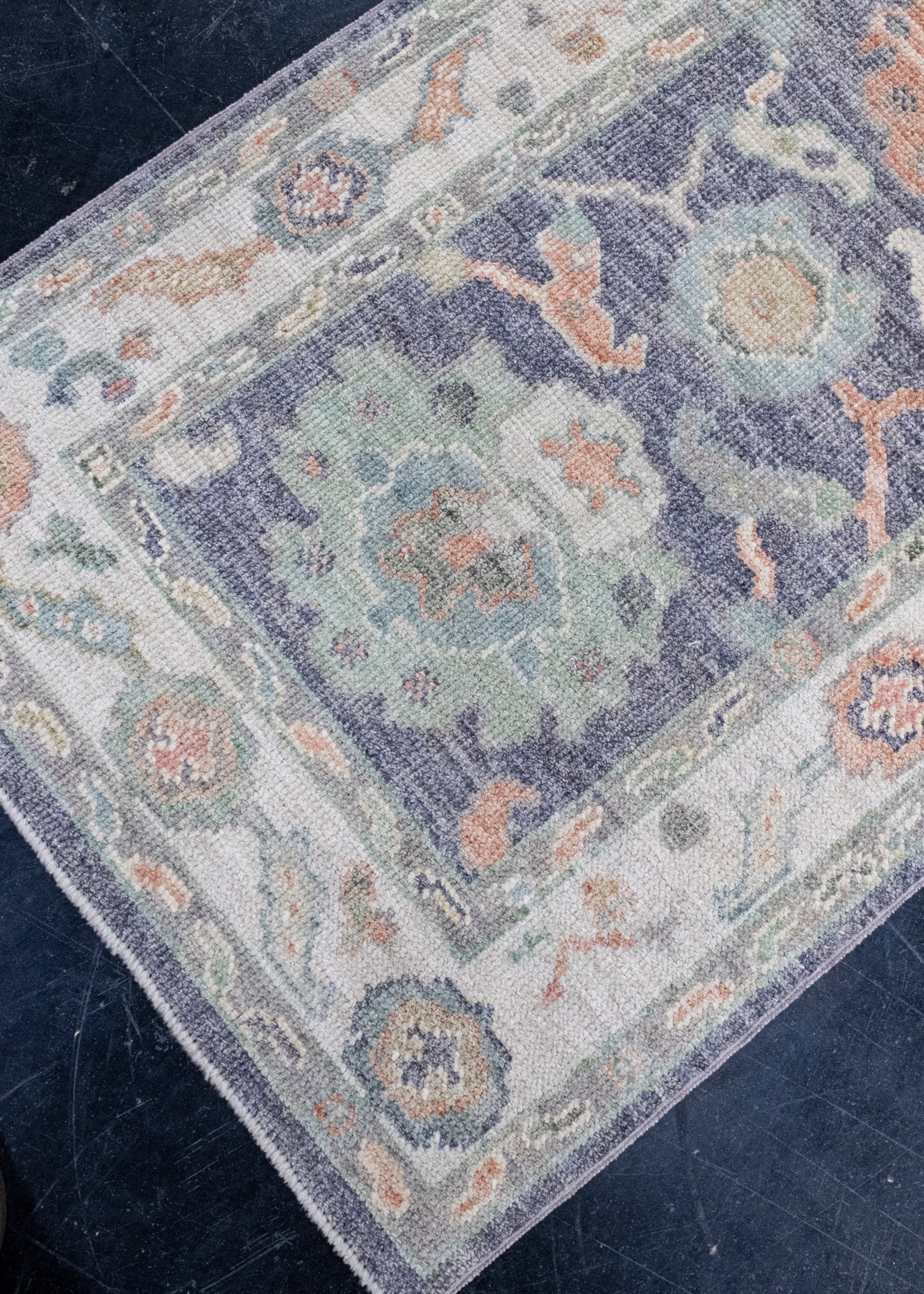 Turkish Oushak Runner Rug 2'8" x 8'2" #16422